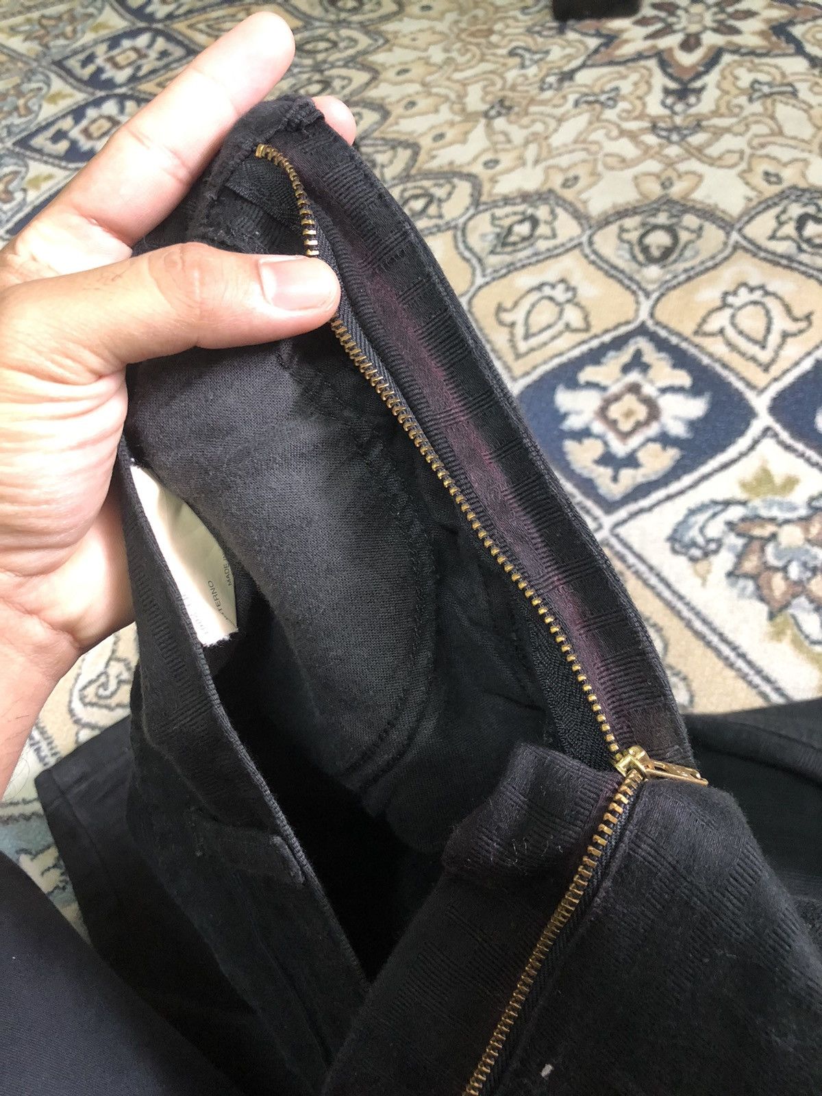 Fendi Vintage 90s Fendi Zucca Monogram Black High Waist Pants Size 28" / US 6 / IT 42 - 12 Thumbnail