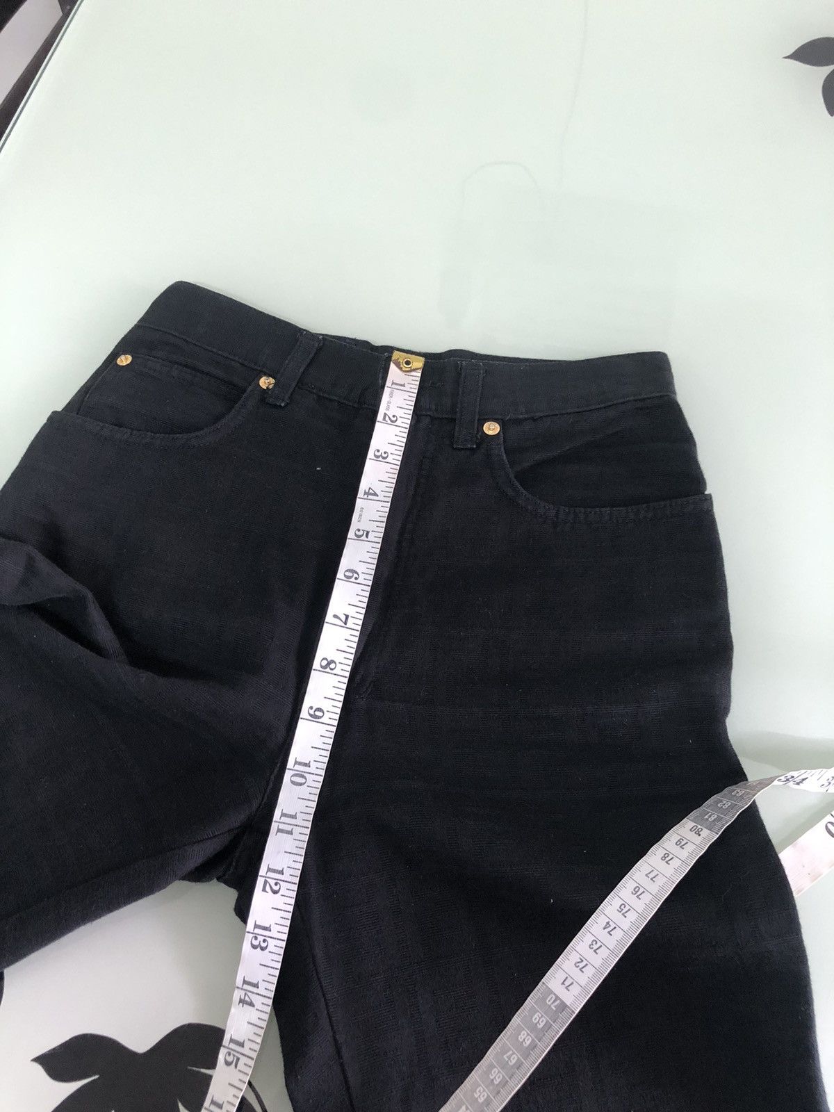 Fendi Vintage 90s Fendi Zucca Monogram Black High Waist Pants Size 28" / US 6 / IT 42 - 19 Thumbnail