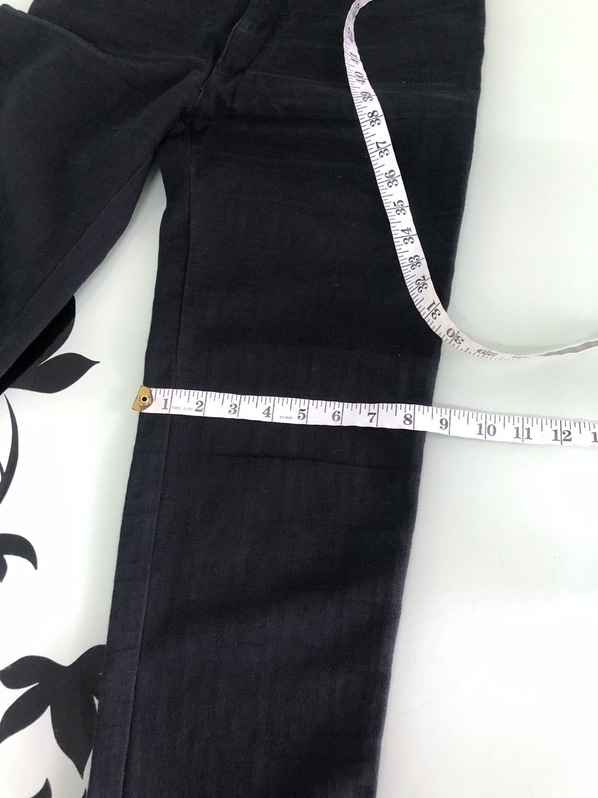 Fendi Vintage 90s Fendi Zucca Monogram Black High Waist Pants Size 28" / US 6 / IT 42 - 22 Thumbnail