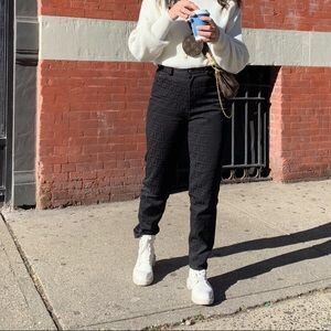 Fendi Vintage 90s Fendi Zucca Monogram Black High Waist Pants Size 28" / US 6 / IT 42 - 8 Thumbnail