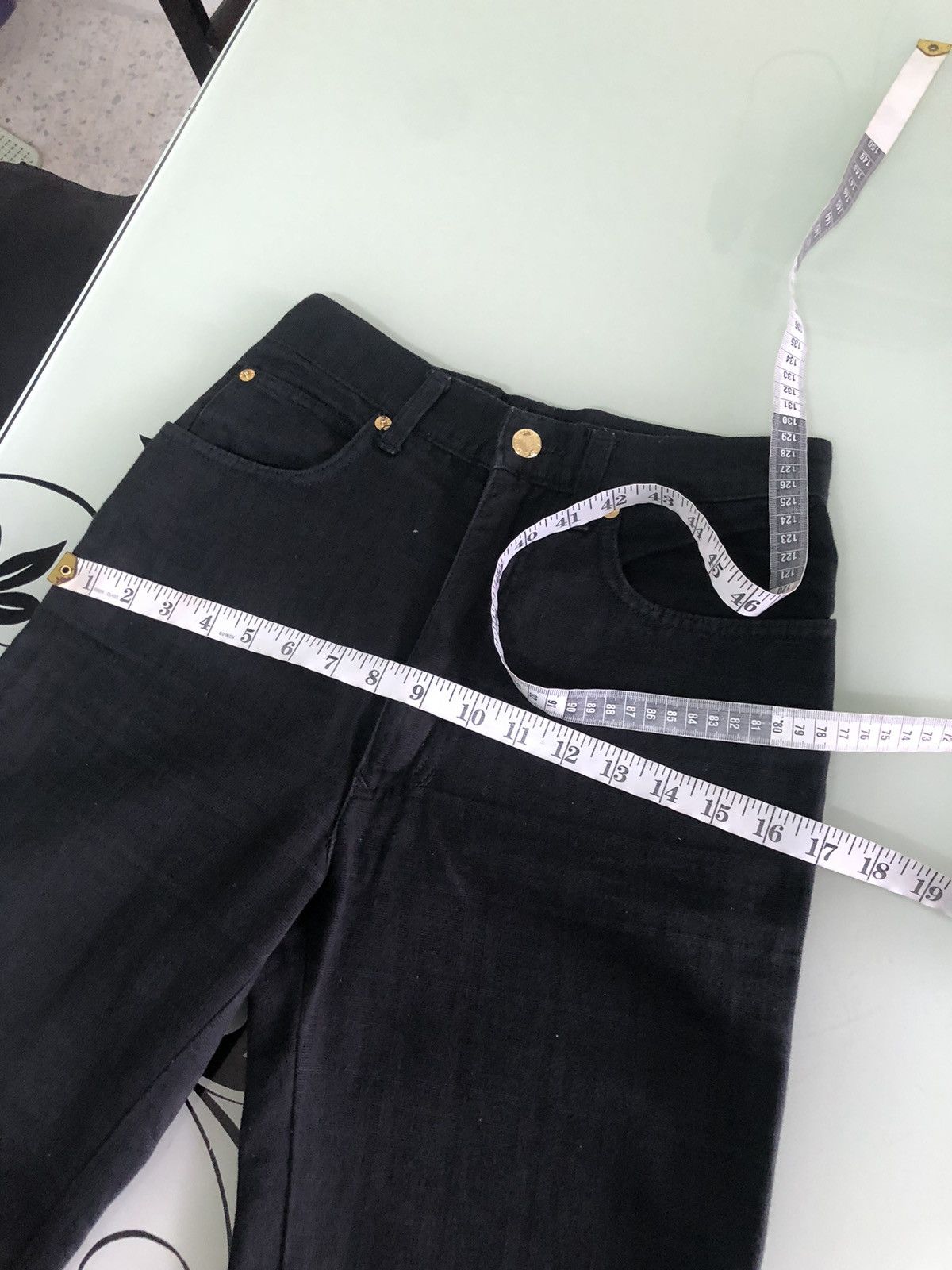 Fendi Vintage 90s Fendi Zucca Monogram Black High Waist Pants Size 28" / US 6 / IT 42 - 21 Thumbnail