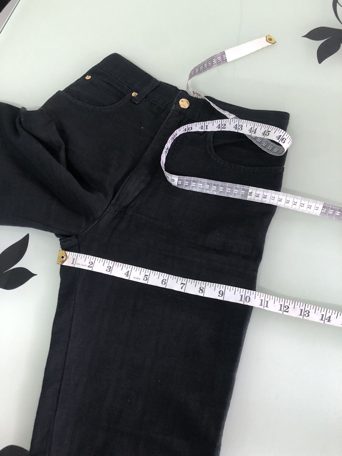 Fendi Vintage 90s Fendi Zucca Monogram Black High Waist Pants Size 28" / US 6 / IT 42 - 20 Thumbnail