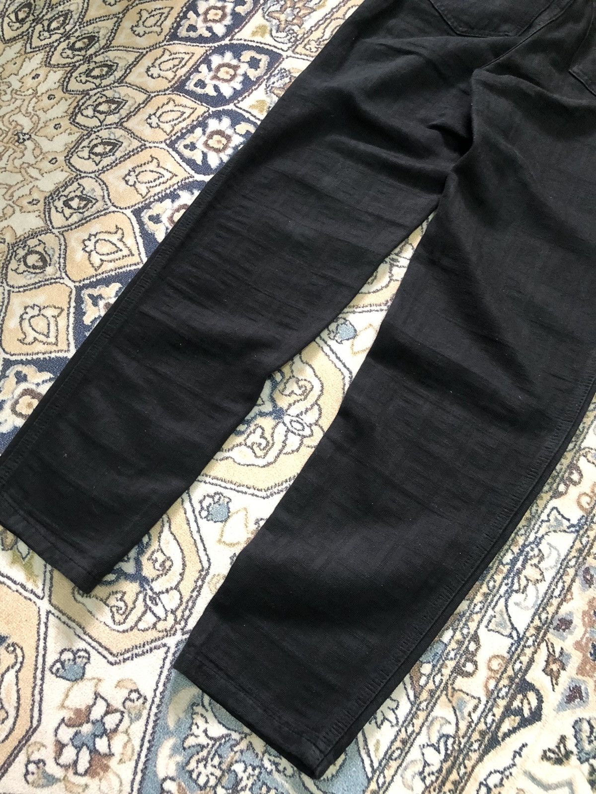 Fendi Vintage 90s Fendi Zucca Monogram Black High Waist Pants Size 28" / US 6 / IT 42 - 16 Thumbnail