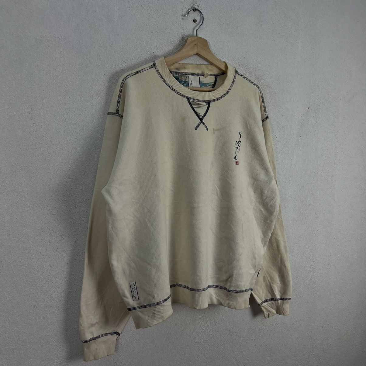Japanese Brand VINTAGE SWEATSHIRT JAPAN DESIGN BIG LOGO SUKAJAN Size US L / EU 52-54 / 3 - 3 Thumbnail