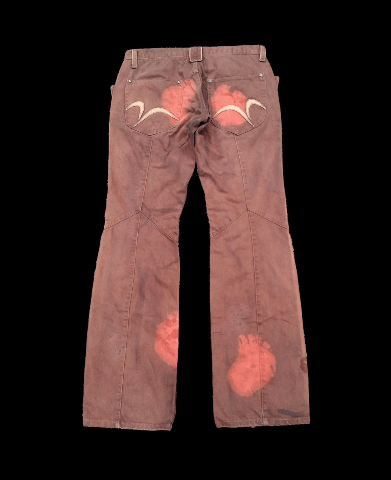 Nicole Club THRASHED FLARE🔥SUN FADED NICOLE DENIM PANTS Size US 31 - 2 Thumbnail