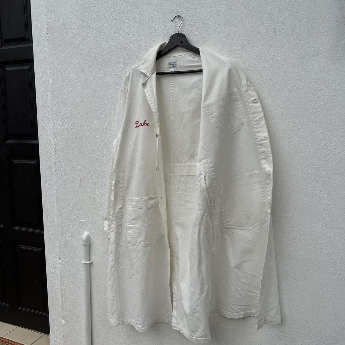 Japanese Brand VINTAGE BACKERS SANFORIZED ORIGINAL GARMENTS LONG JACKET Size US M / EU 48-50 / 2 - 11 Thumbnail