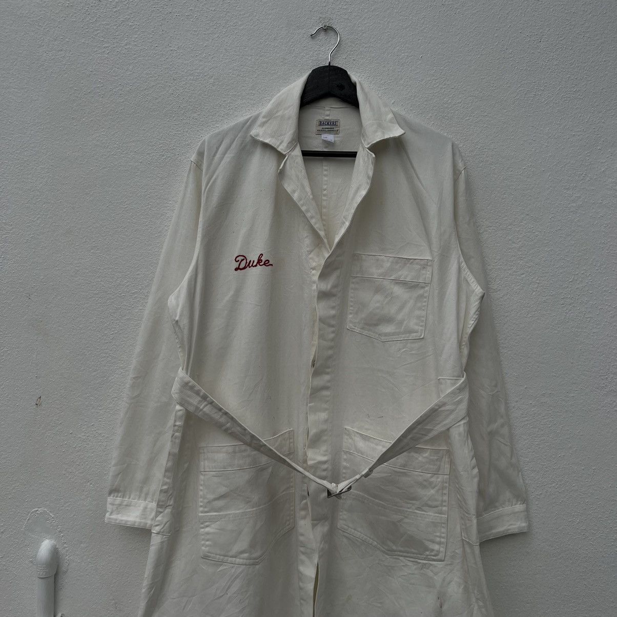 Japanese Brand VINTAGE BACKERS SANFORIZED ORIGINAL GARMENTS LONG JACKET Size US M / EU 48-50 / 2 - 3 Thumbnail