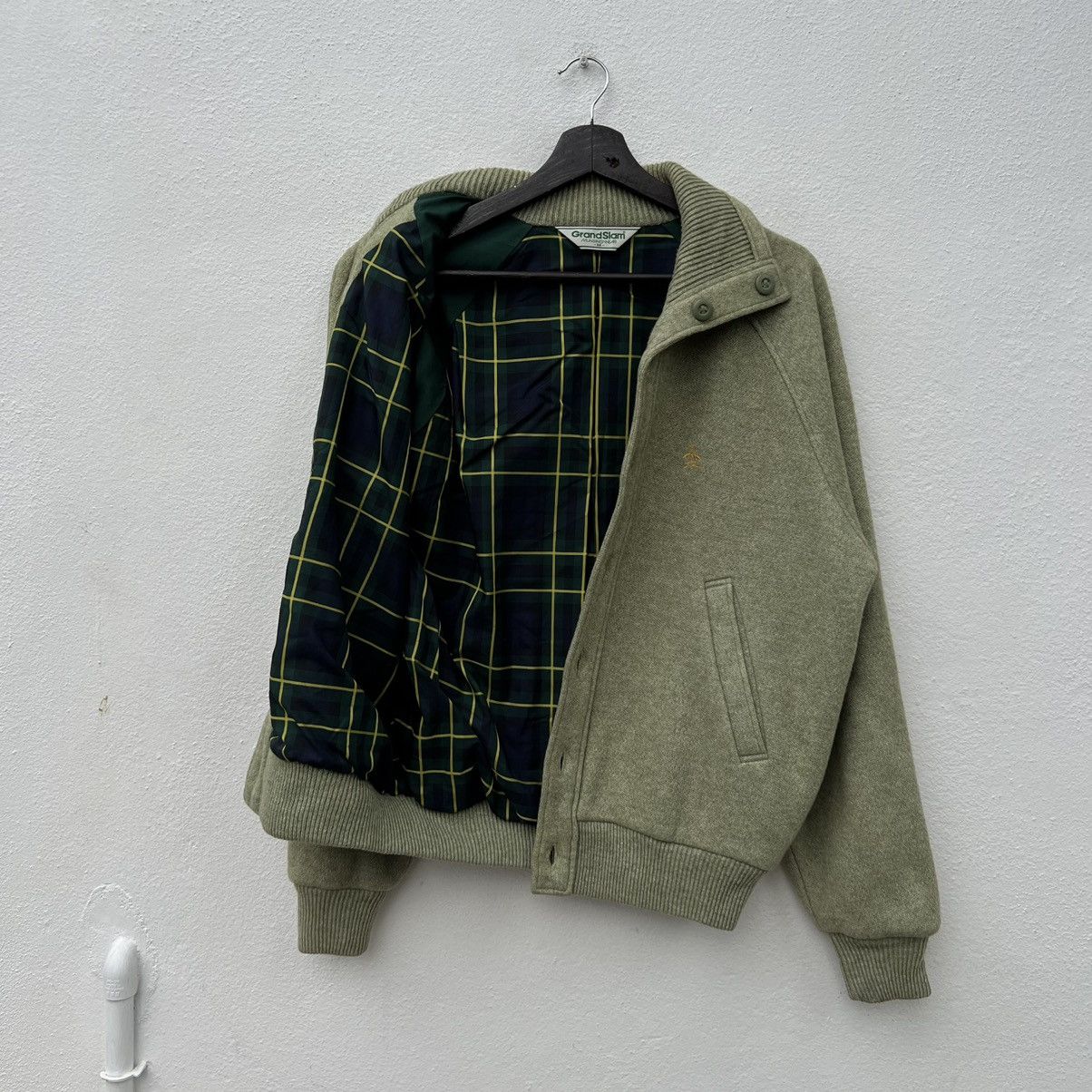 Japanese Brand VINTAGE GRANDSLAM MUNSINGWEAR DOUBLE COLLAR TARTAN LINING Size US M / EU 48-50 / 2 - 11 Thumbnail