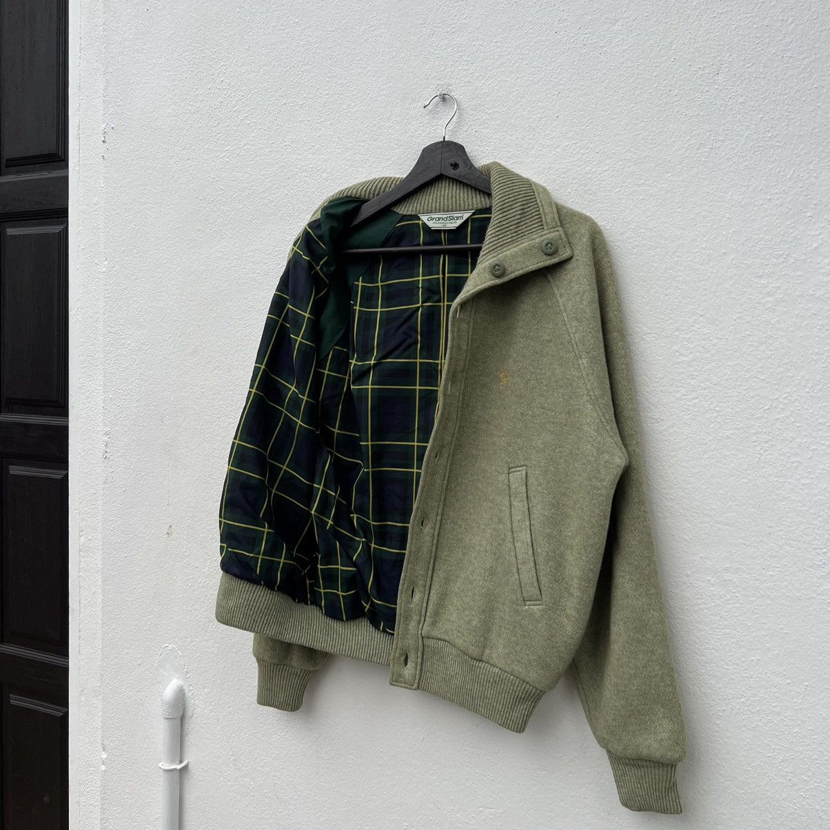 Japanese Brand VINTAGE GRANDSLAM MUNSINGWEAR DOUBLE COLLAR TARTAN LINING Size US M / EU 48-50 / 2 - 12 Thumbnail