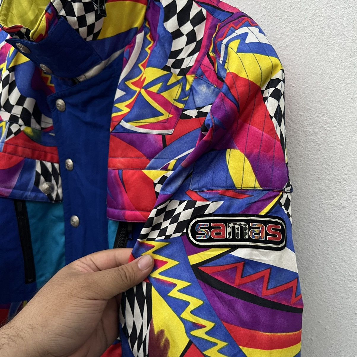 Japanese Brand VINTAGE SAMAS BEST SELECT SKI WEAR MULTI COLOUR JACKET Size US M / EU 48-50 / 2 - 7 Thumbnail