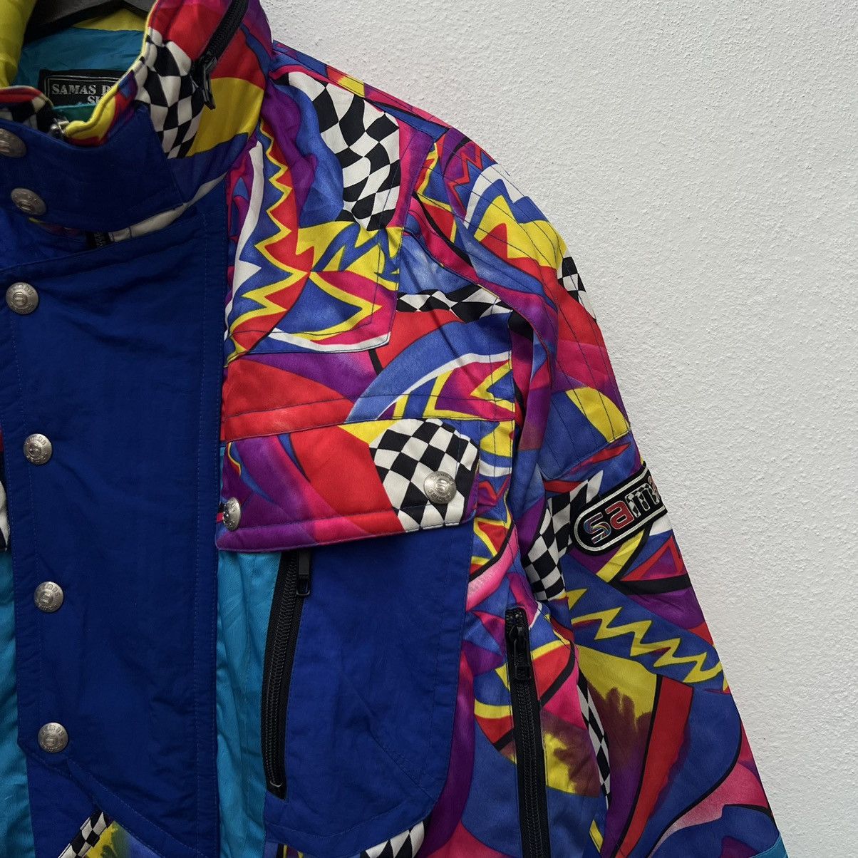 Japanese Brand VINTAGE SAMAS BEST SELECT SKI WEAR MULTI COLOUR JACKET Size US M / EU 48-50 / 2 - 5 Thumbnail