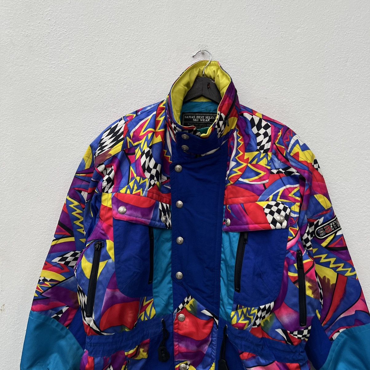 Japanese Brand VINTAGE SAMAS BEST SELECT SKI WEAR MULTI COLOUR JACKET Size US M / EU 48-50 / 2 - 3 Thumbnail