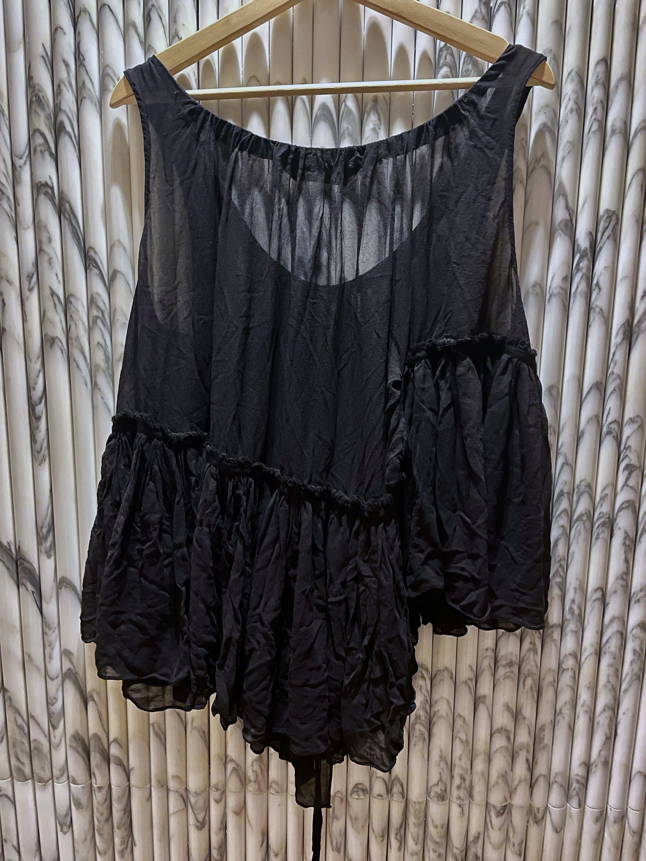 Allsaints SILK RUFFLES TANK TOP Size US M / EU 48-50 / 2 - 6 Thumbnail