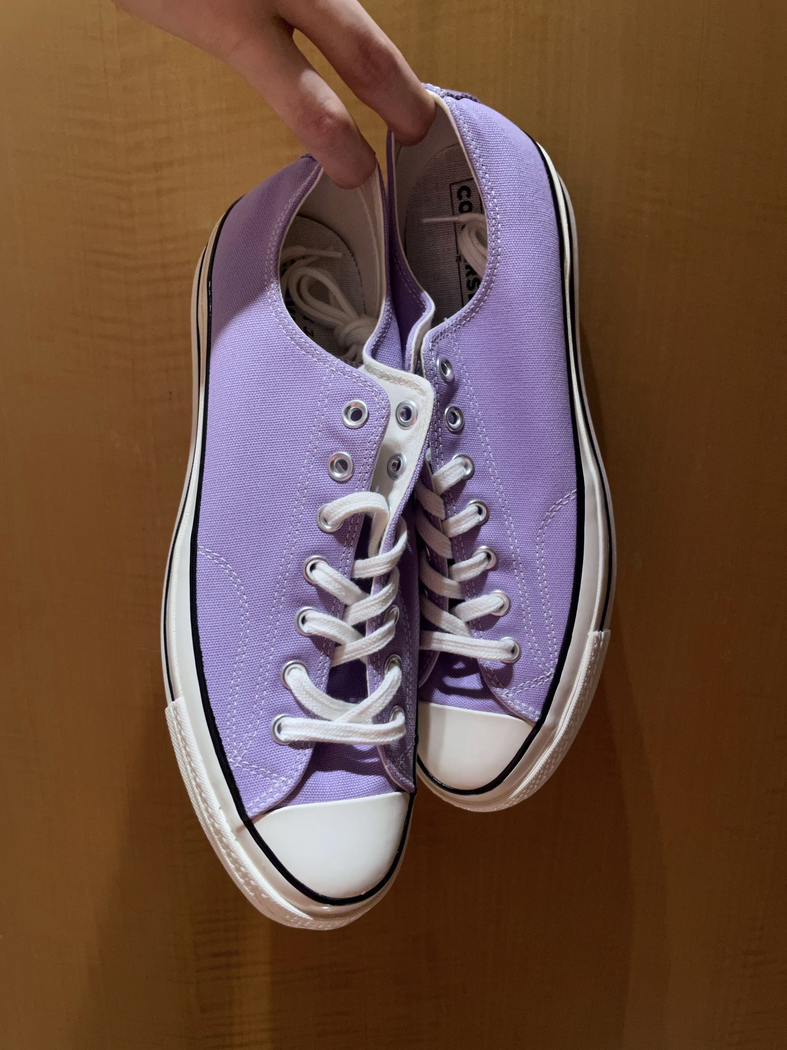 Converse PASTEL LAVENDER CANVAS CHUCK TAYLOR 70s SNEAKERS Size US 12 / EU 45 - 4 Thumbnail