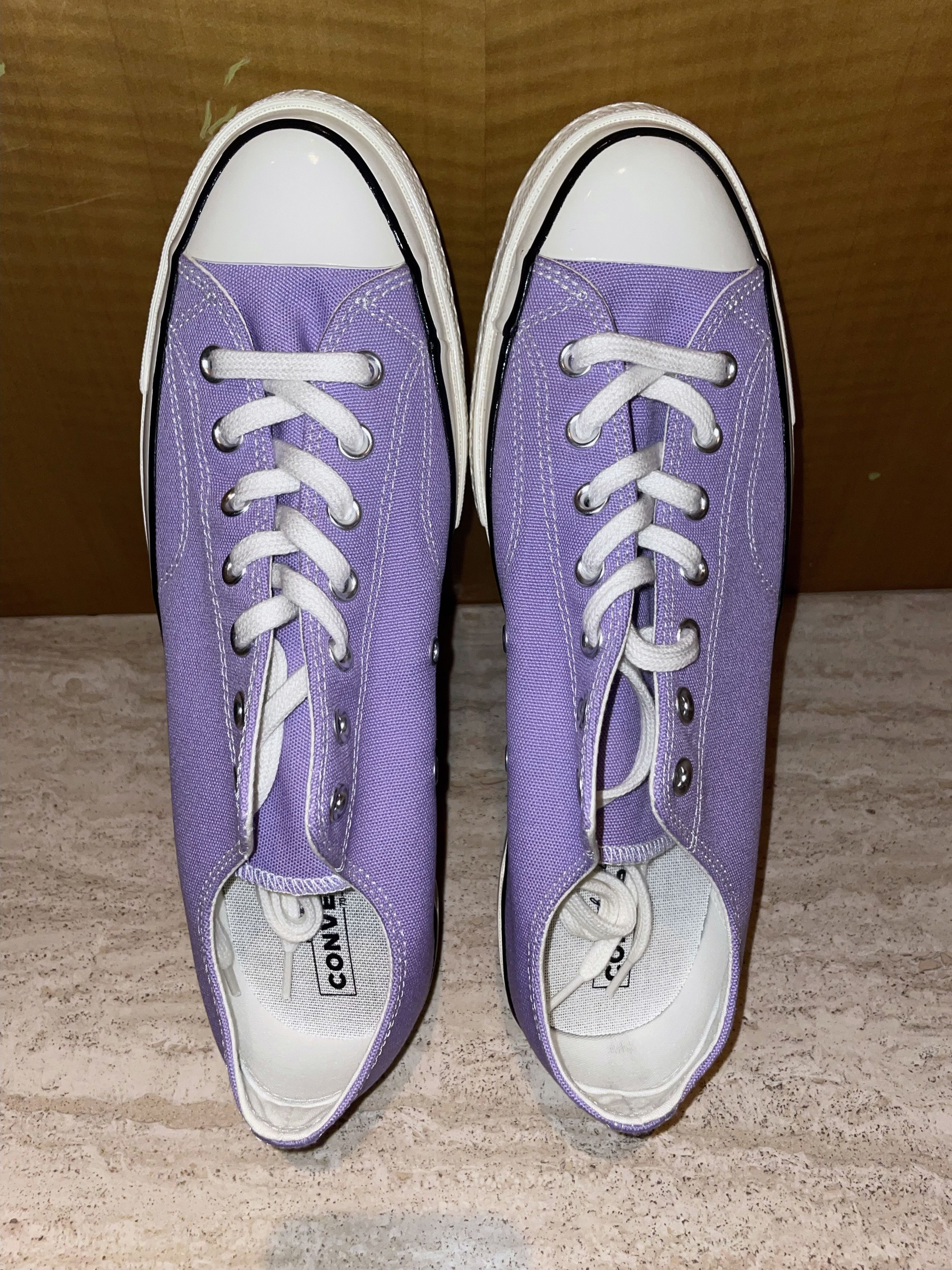Converse PASTEL LAVENDER CANVAS CHUCK TAYLOR 70s SNEAKERS Size US 12 / EU 45 - 8 Thumbnail
