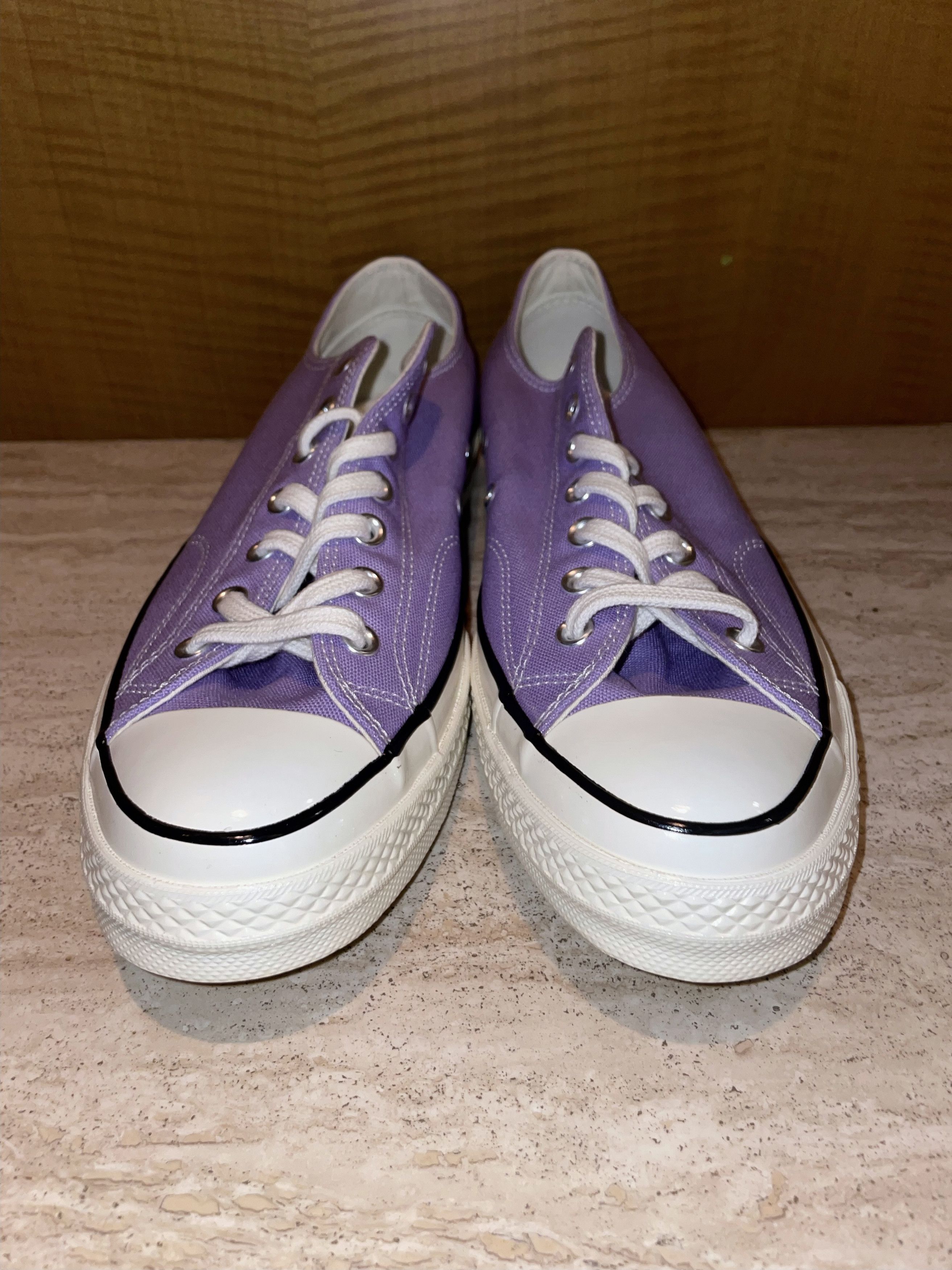 Converse PASTEL LAVENDER CANVAS CHUCK TAYLOR 70s SNEAKERS Size US 12 / EU 45 - 6 Thumbnail