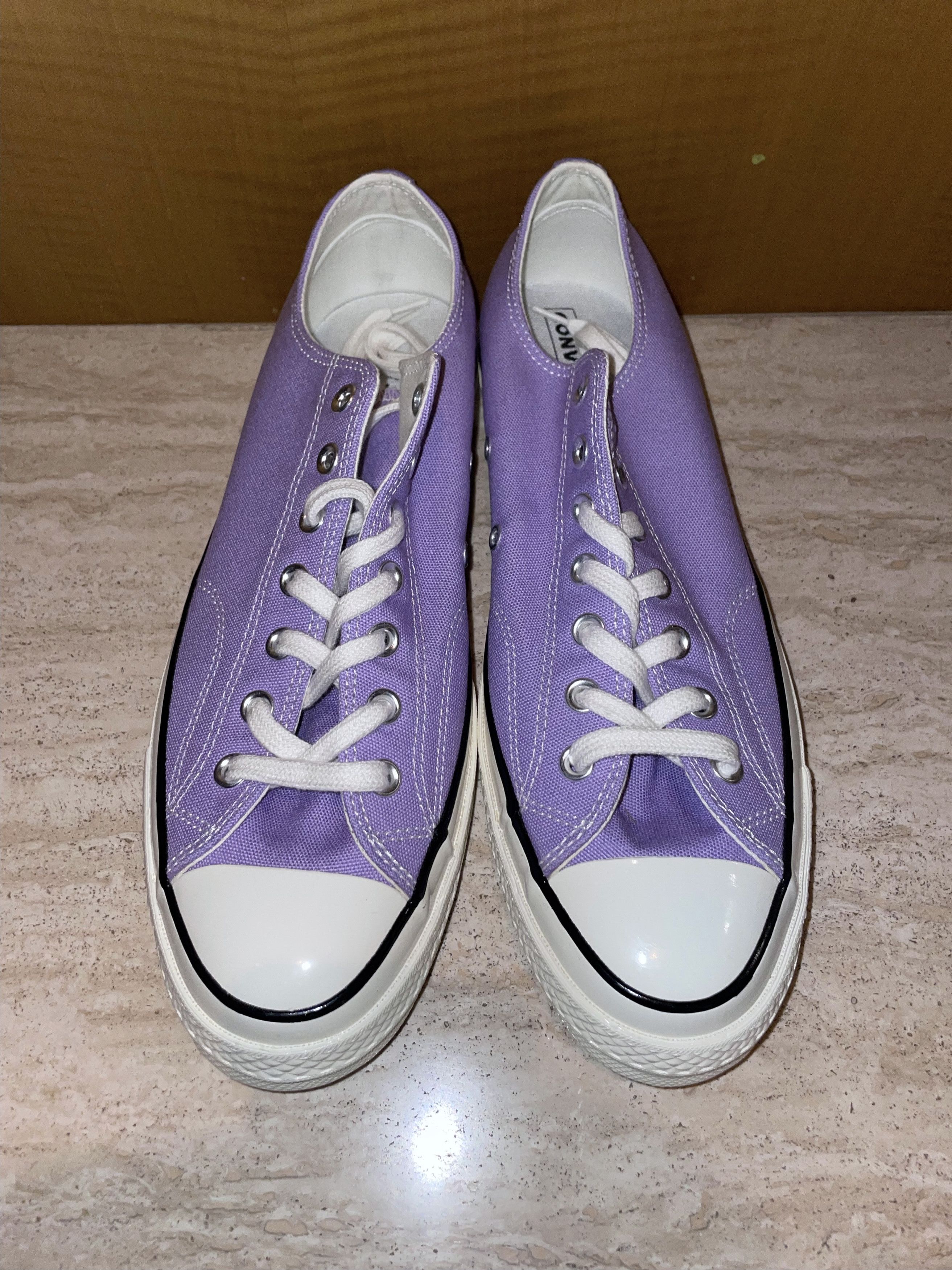 Converse PASTEL LAVENDER CANVAS CHUCK TAYLOR 70s SNEAKERS Size US 12 / EU 45 - 5 Thumbnail