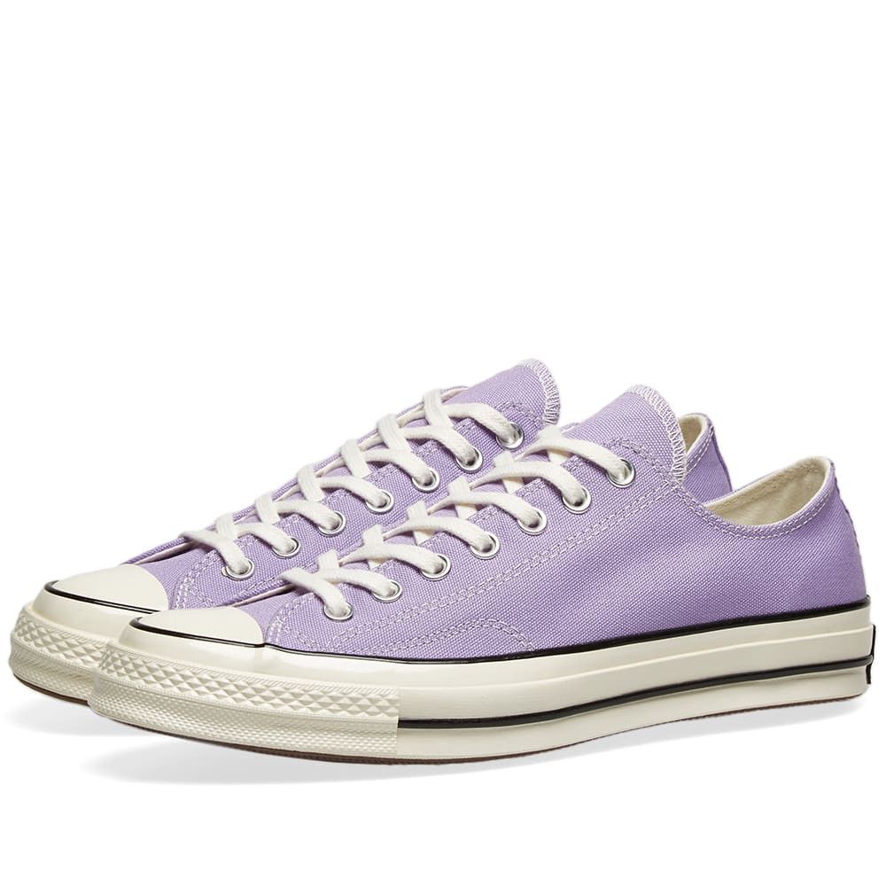 Converse PASTEL LAVENDER CANVAS CHUCK TAYLOR 70s SNEAKERS Size US 12 / EU 45 - 13 Thumbnail