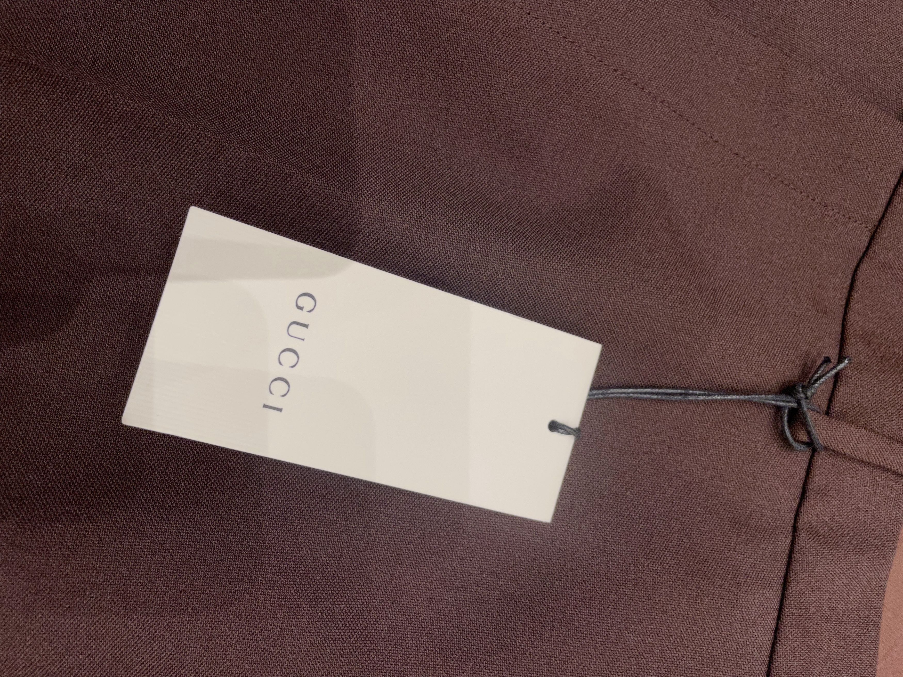 Gucci BNWT ALESSANDRO MICHELE GRAIN DE POUDRE WOOL FLARED TROUSERS Size US 36 / EU 52 - 5 Thumbnail