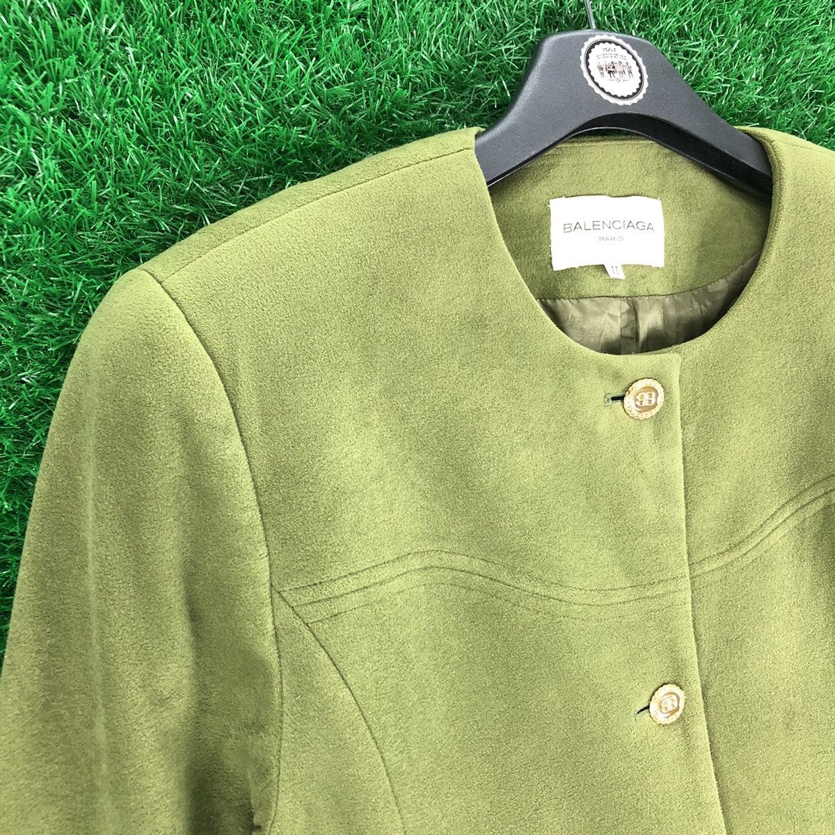 Balenciaga Vintage Balenciaga Paris Fleece Cardi Coat Jacket for Women Size XXS / US 00 / IT 34 - 2 Thumbnail