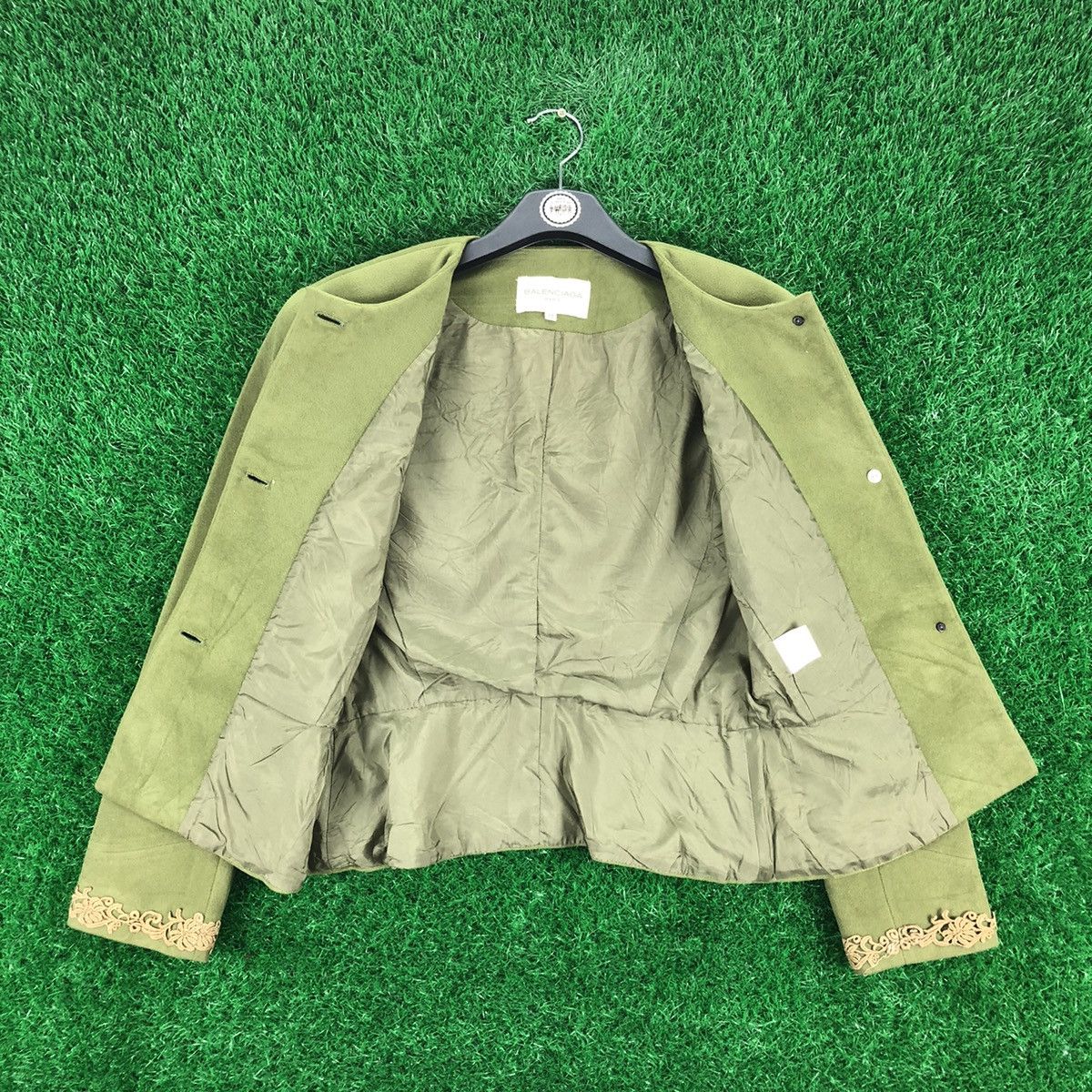 Balenciaga Vintage Balenciaga Paris Fleece Cardi Coat Jacket for Women Size XXS / US 00 / IT 34 - 7 Thumbnail
