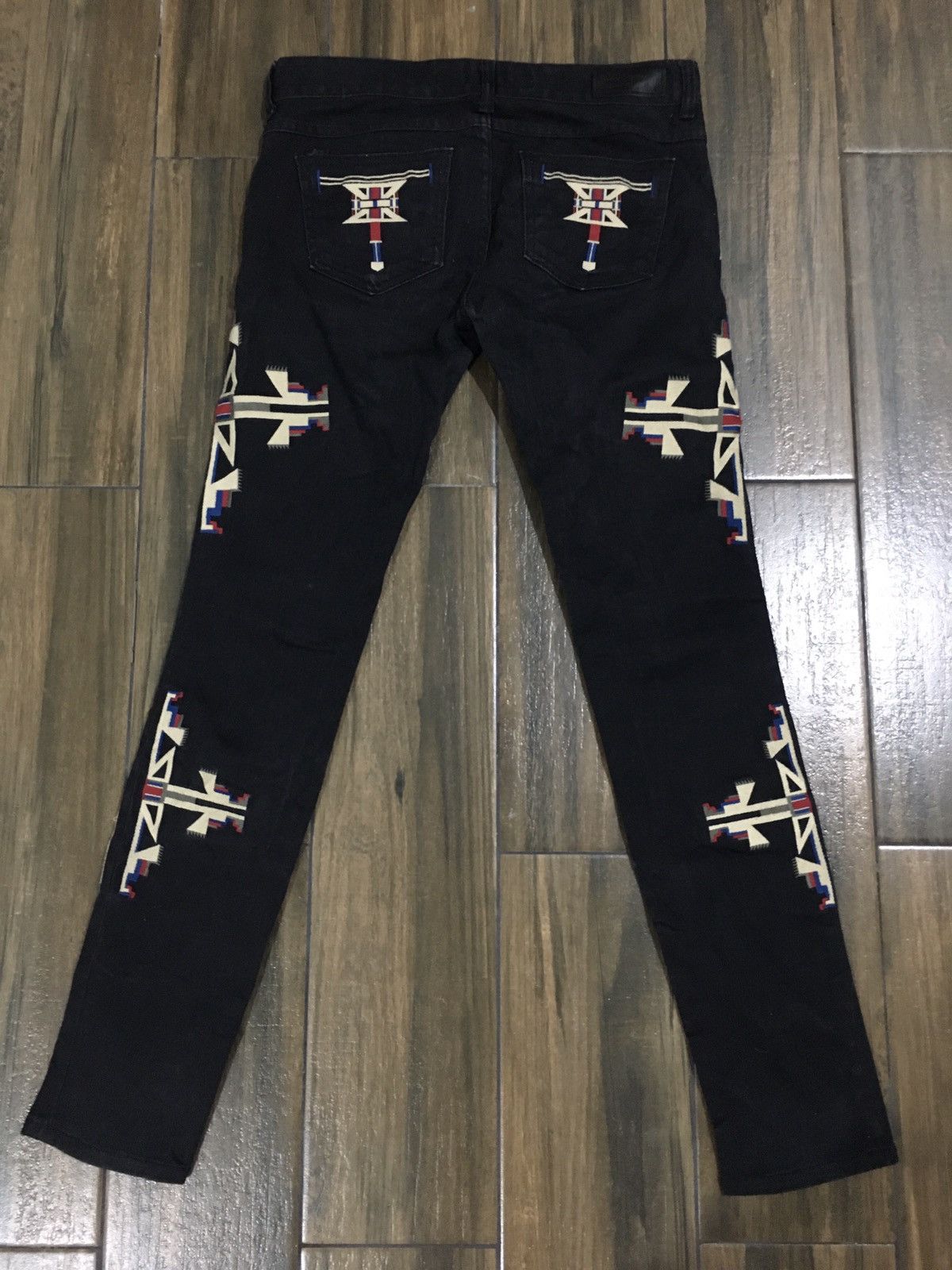 VINCENT JEANS AZTECH NAVAJO EMBROIDERY