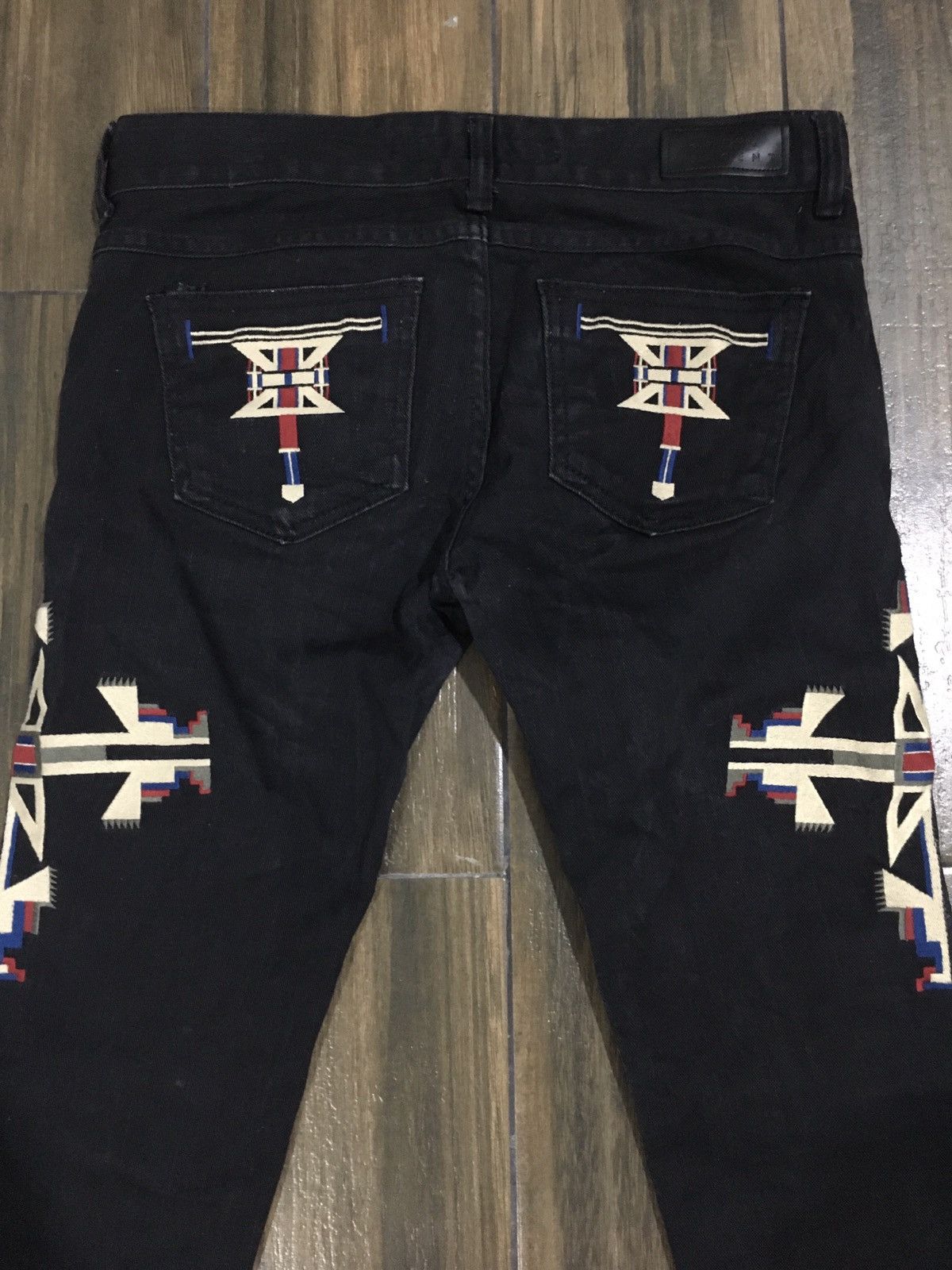 VINCENT JEANS AZTECH NAVAJO EMBROIDERY