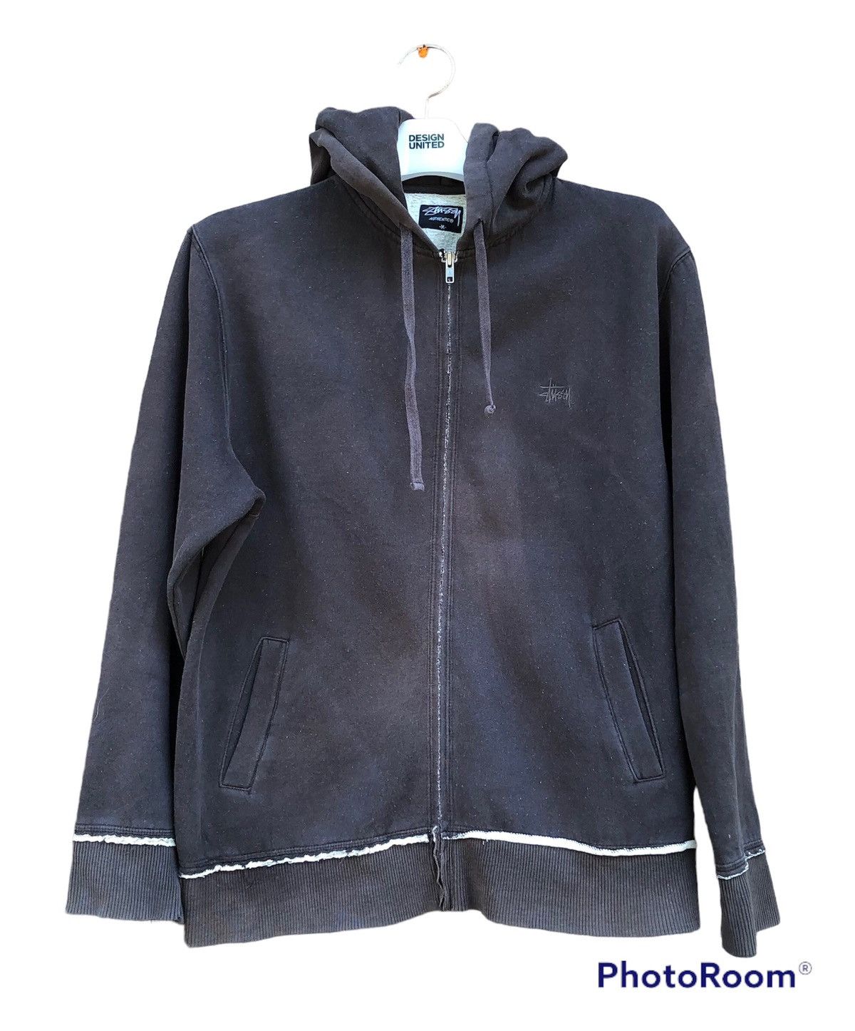 Stussy × Vintage Vintage Stussy Hoodie Jacket Patchwork Design Size US M / EU 48-50 / 2 - 1 Thumbnail