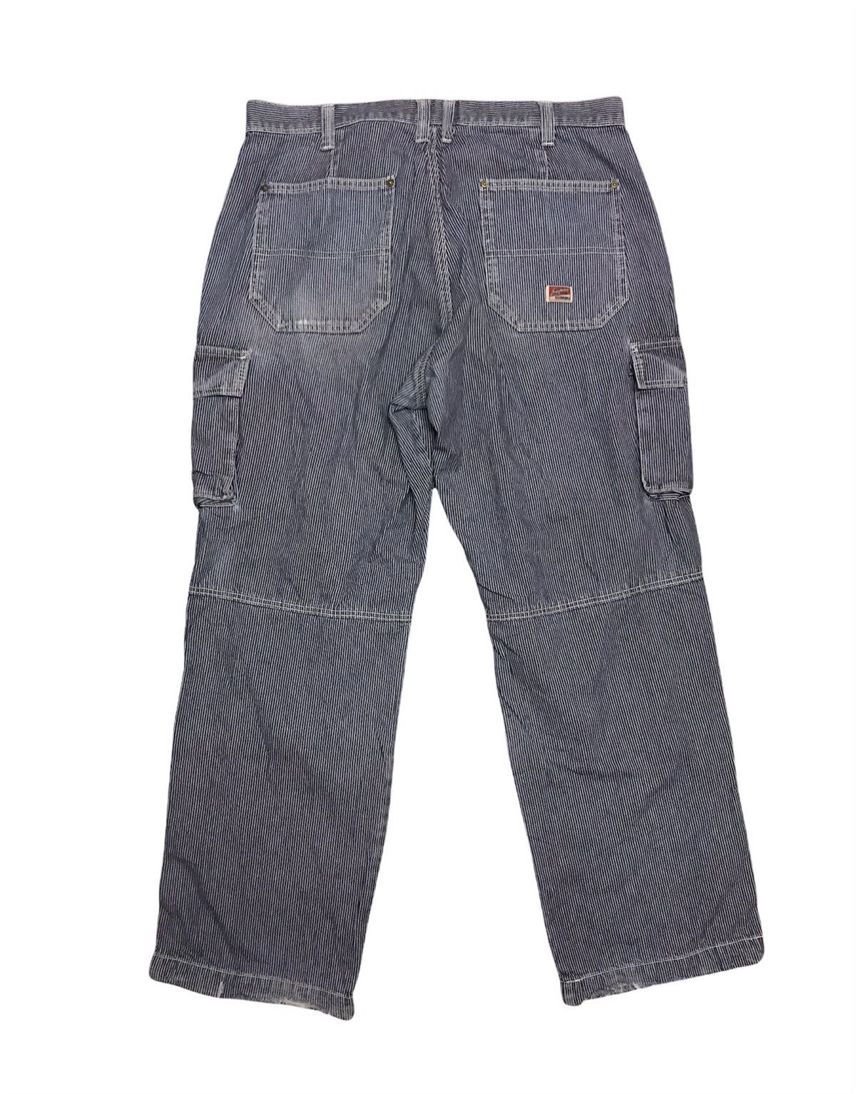 Japanese Brand Vintage Dogman Loose Cut Denim Cargo Pants Zebra Size US 35 - 2 Thumbnail