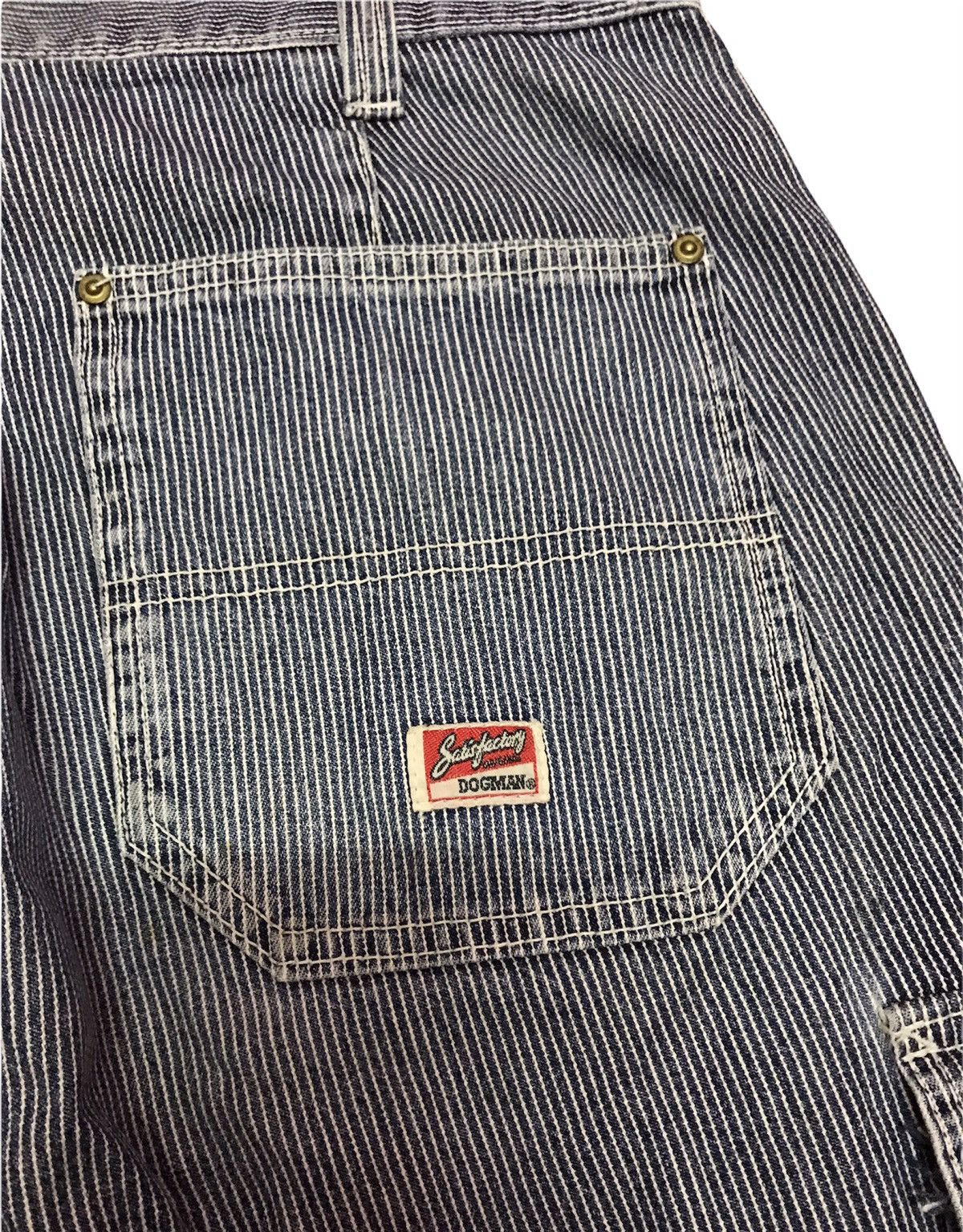 Japanese Brand Vintage Dogman Loose Cut Denim Cargo Pants Zebra Size US 35 - 7 Thumbnail