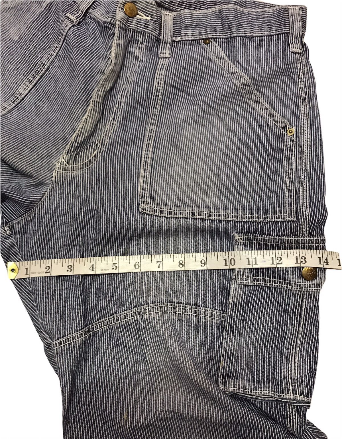 Japanese Brand Vintage Dogman Loose Cut Denim Cargo Pants Zebra Size US 35 - 9 Thumbnail