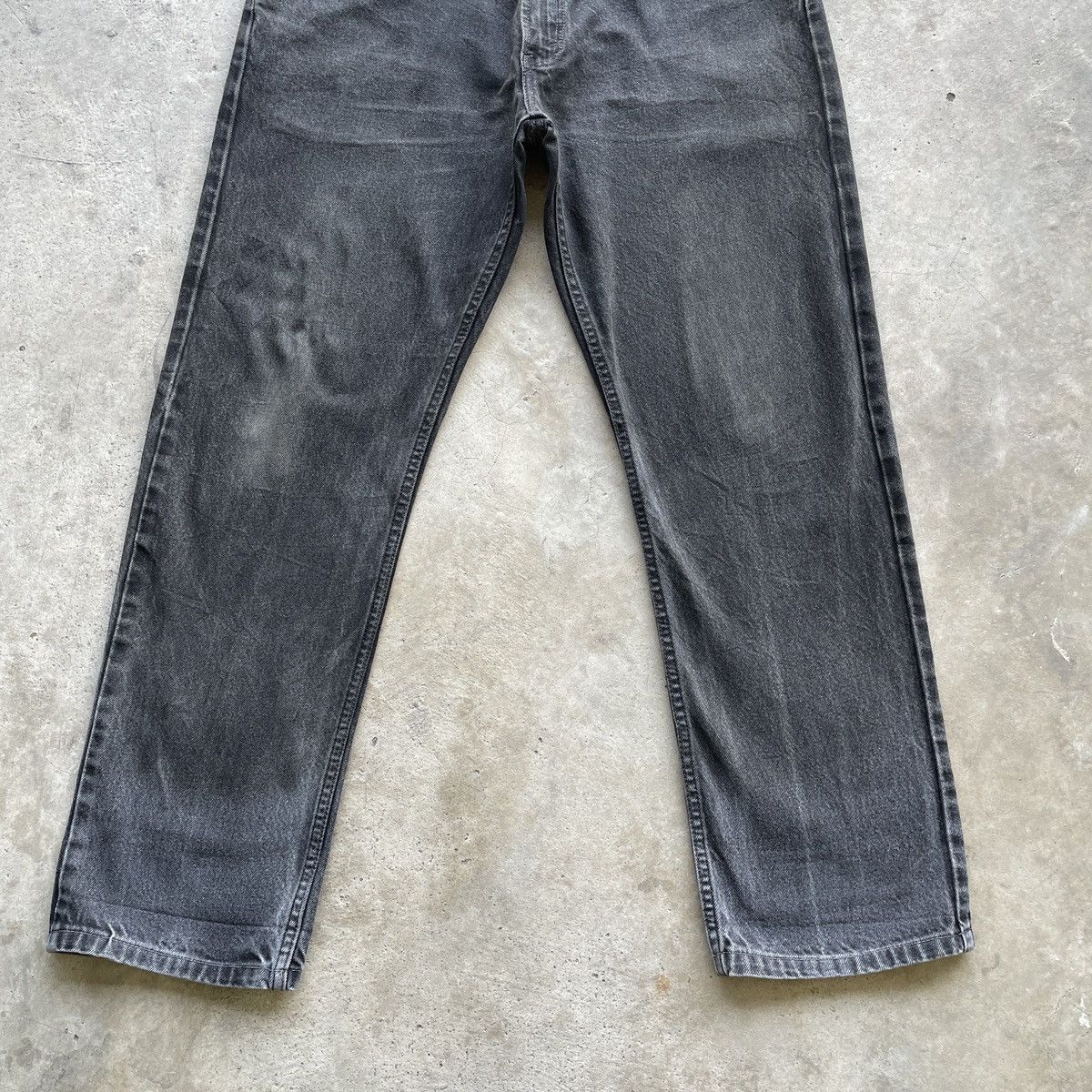 Levi's Vintage Clothing Vintage Levi’s 505 Black Faded Denim Jeans Pants W36x31.5 Size US 36 / EU 52 - 4 Thumbnail