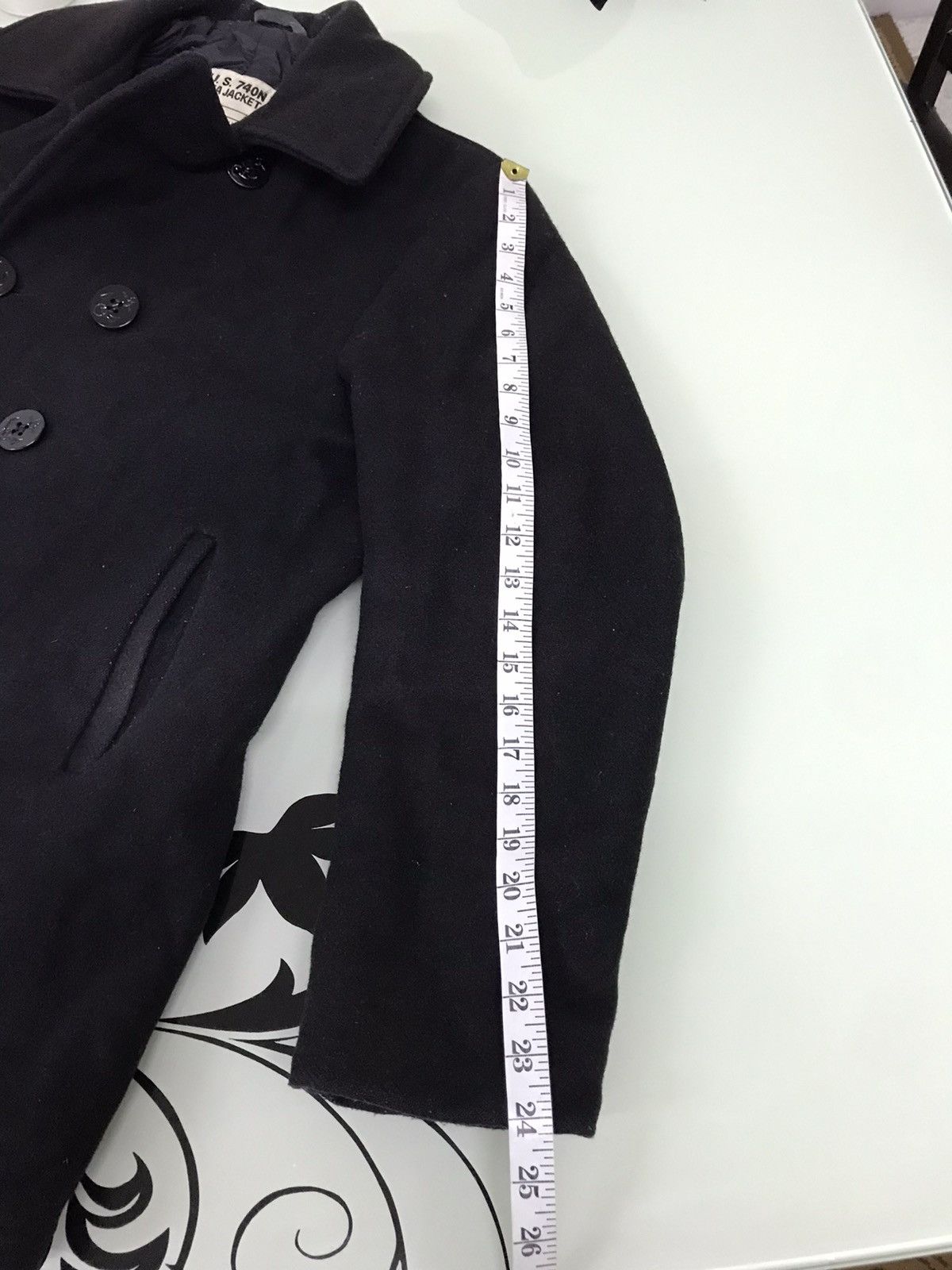 Schott 🥷🏿Vintage Schott US 740N Wool Pea Jacket Black Size US M / EU 48-50 / 2 - 23 Thumbnail