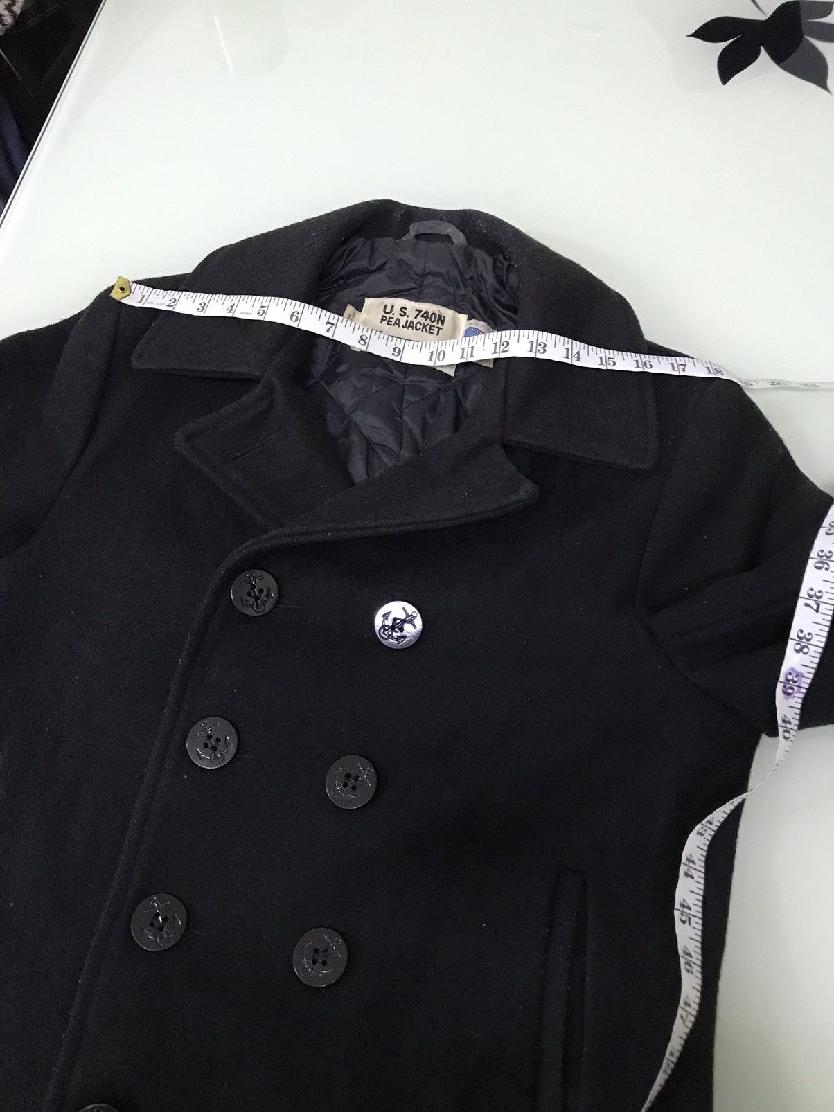 Schott 🥷🏿Vintage Schott US 740N Wool Pea Jacket Black Size US M / EU 48-50 / 2 - 21 Thumbnail