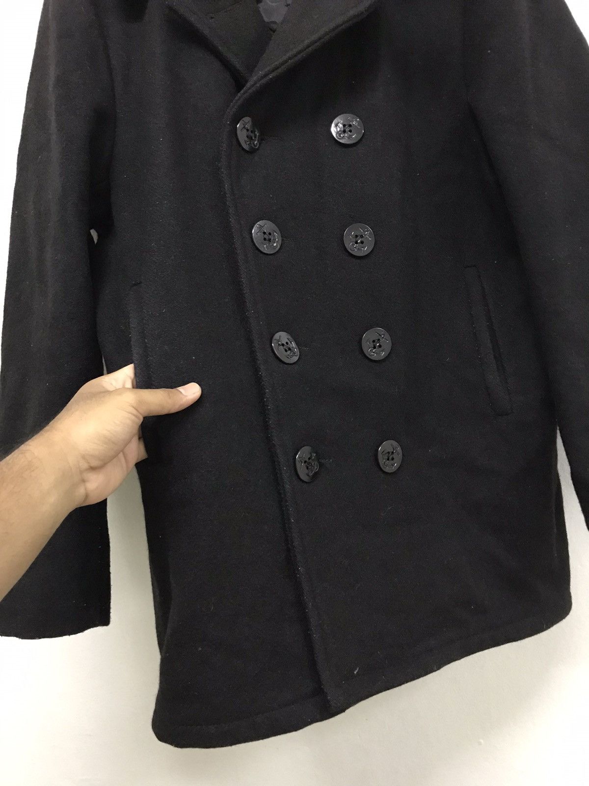 Schott 🥷🏿Vintage Schott US 740N Wool Pea Jacket Black Size US M / EU 48-50 / 2 - 6 Thumbnail