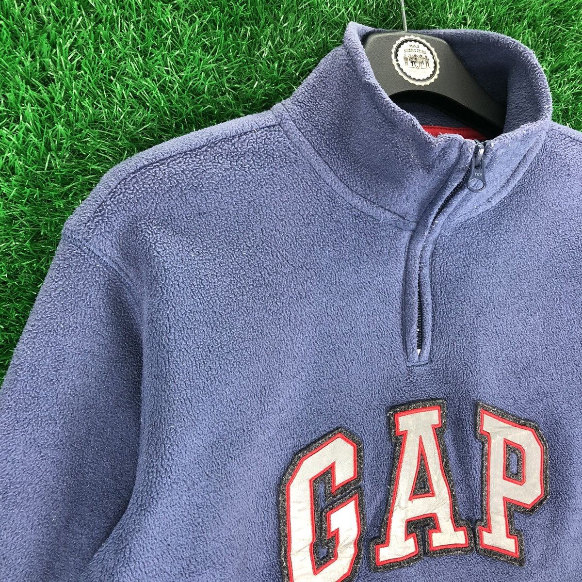 Gap × Vintage Vintage GAP Big Logo Pullover Sweater Fleece Size US S / EU 44-46 / 1 - 2 Thumbnail
