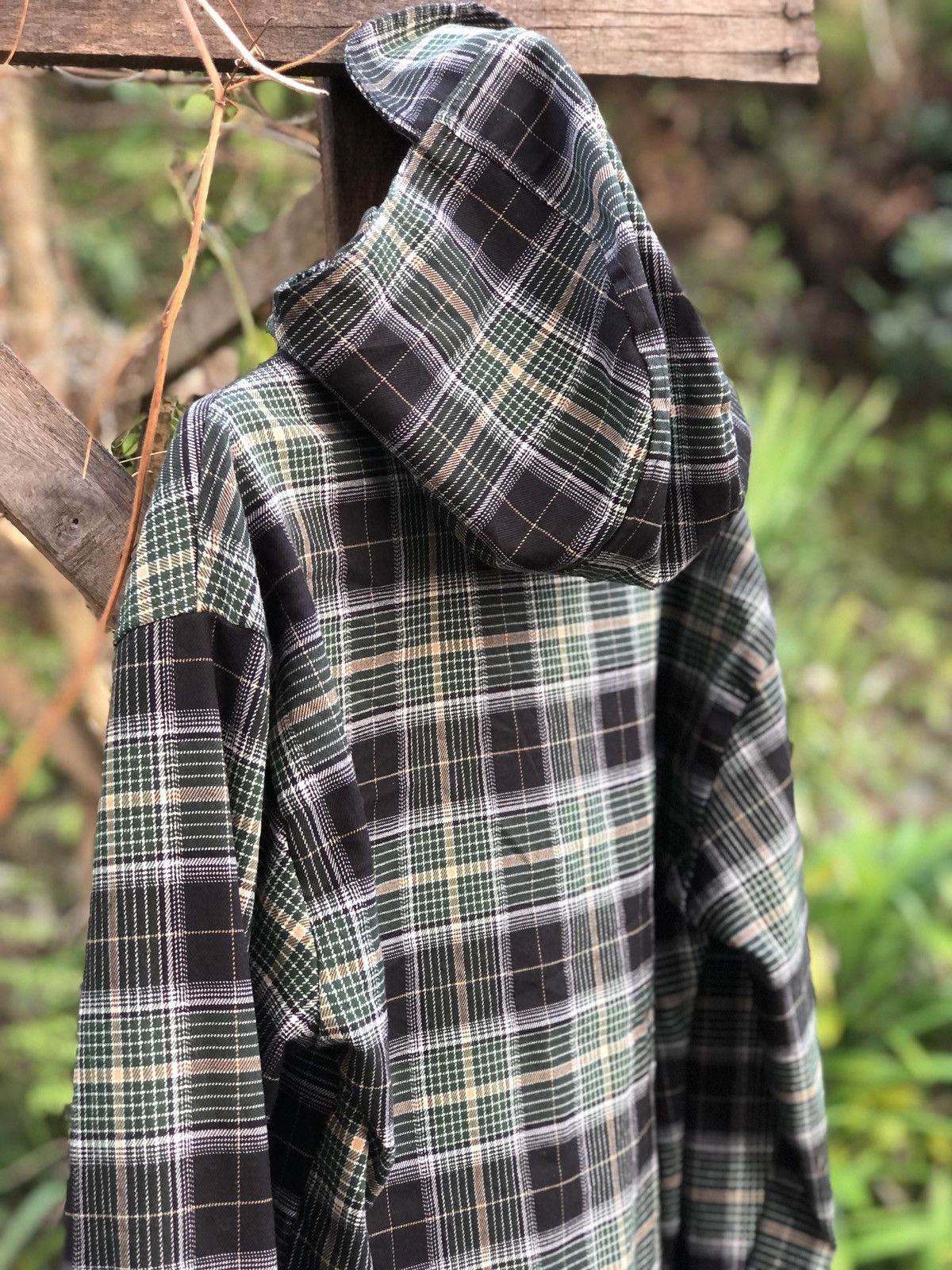 Homemade Vintage Checkered Zipper Hoodie Shirts Size US XL / EU 56 / 4 - 5 Thumbnail