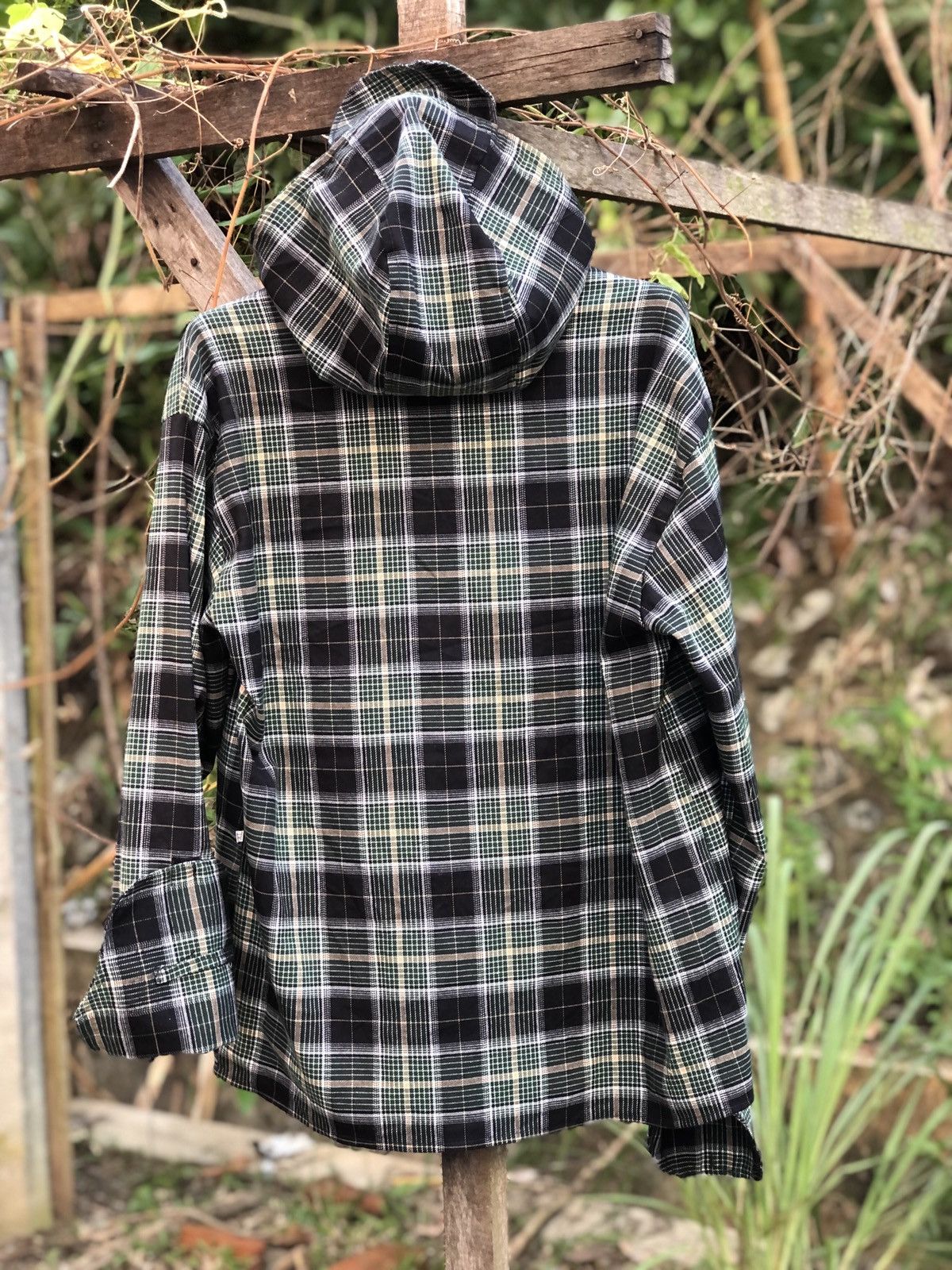 Homemade Vintage Checkered Zipper Hoodie Shirts Size US XL / EU 56 / 4 - 4 Thumbnail
