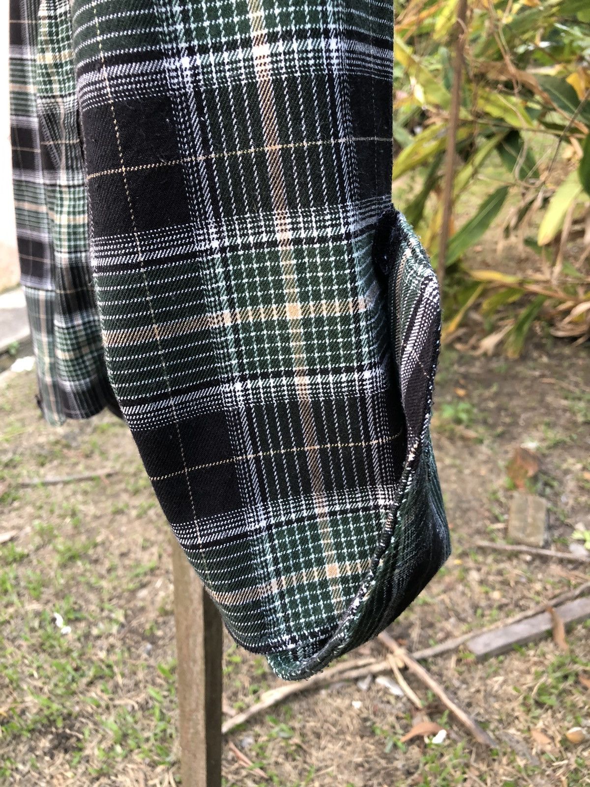 Homemade Vintage Checkered Zipper Hoodie Shirts Size US XL / EU 56 / 4 - 7 Thumbnail