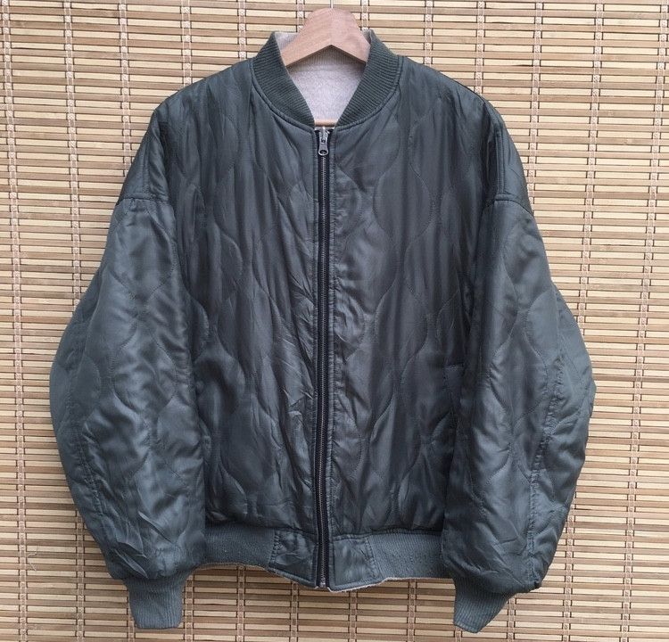 Japanese Brand Japanese Reversible Quilted Bomber Jacket Size US M / EU 48-50 / 2 - 2 Thumbnail