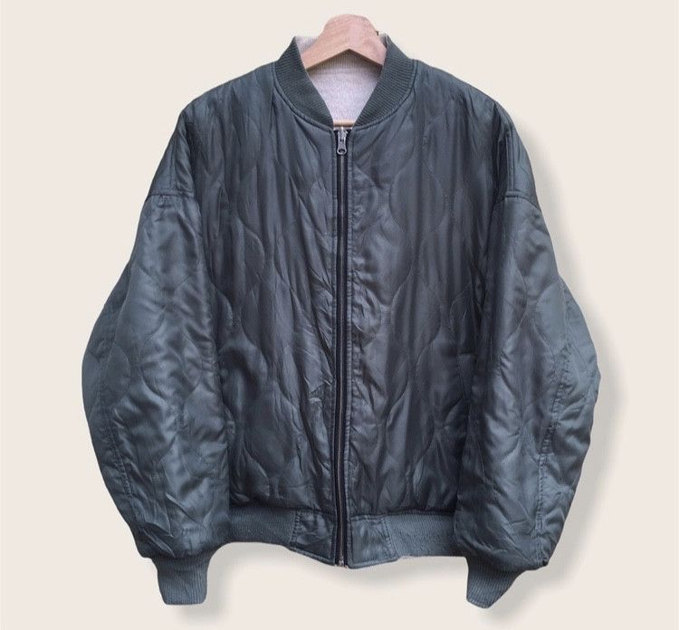 Japanese Brand Japanese Reversible Quilted Bomber Jacket Size US M / EU 48-50 / 2 - 1 Thumbnail