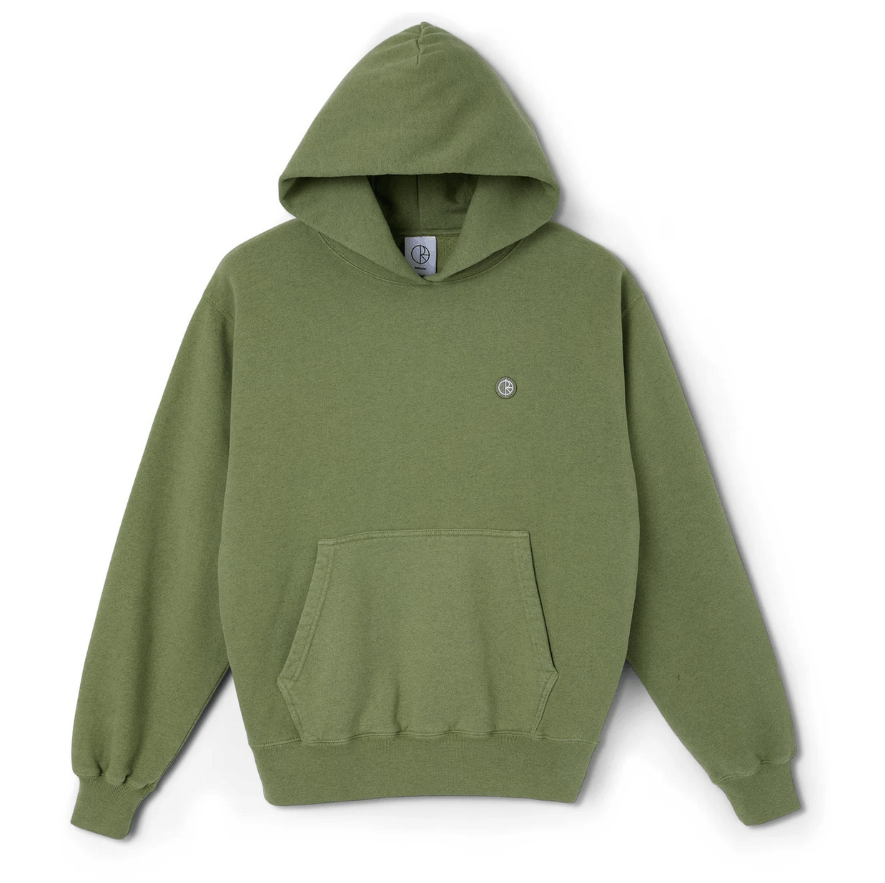 image of Polar Skate Co Polar Patch Hoodie in Olive, Men's (Size XL)