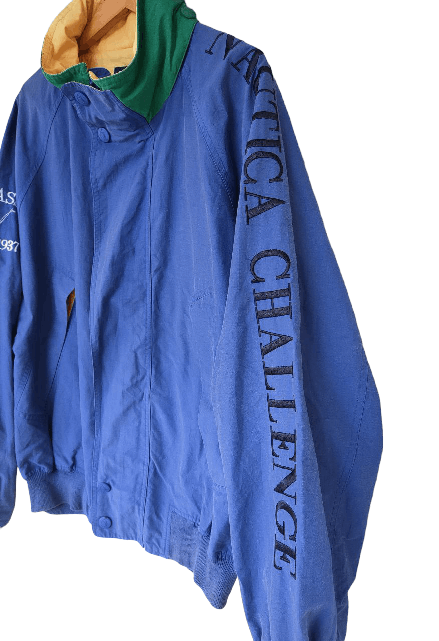 Nautica ❎ Nautica Challenge Embroidered Spellout Jacket Size US XL / EU 56 / 4 - 3 Thumbnail