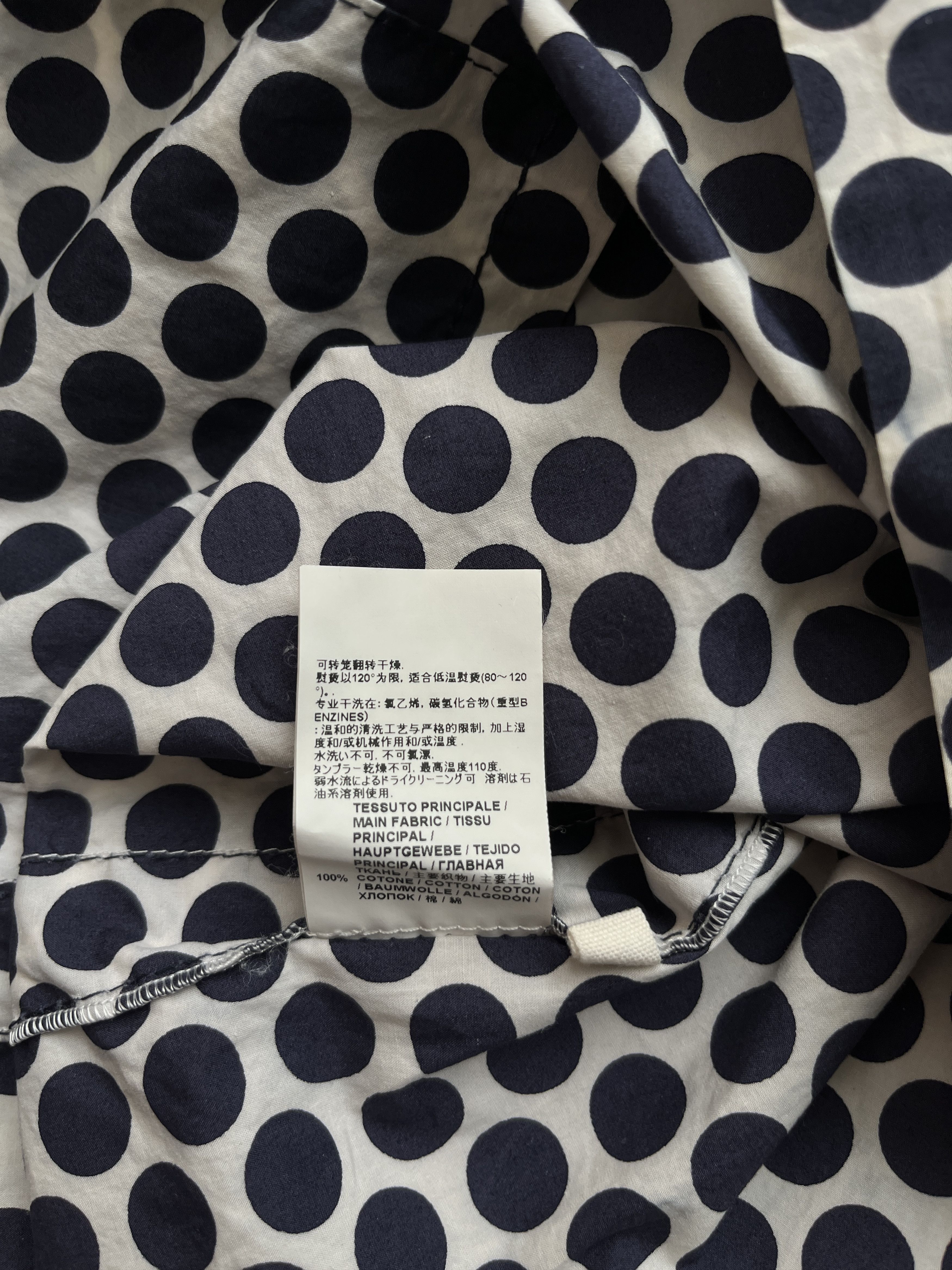 Marni ⚡️QUICK SALE⚡️2011 Marni Blue/White Polka Dot Blouse Size L / US 10 / IT 46 - 5 Thumbnail