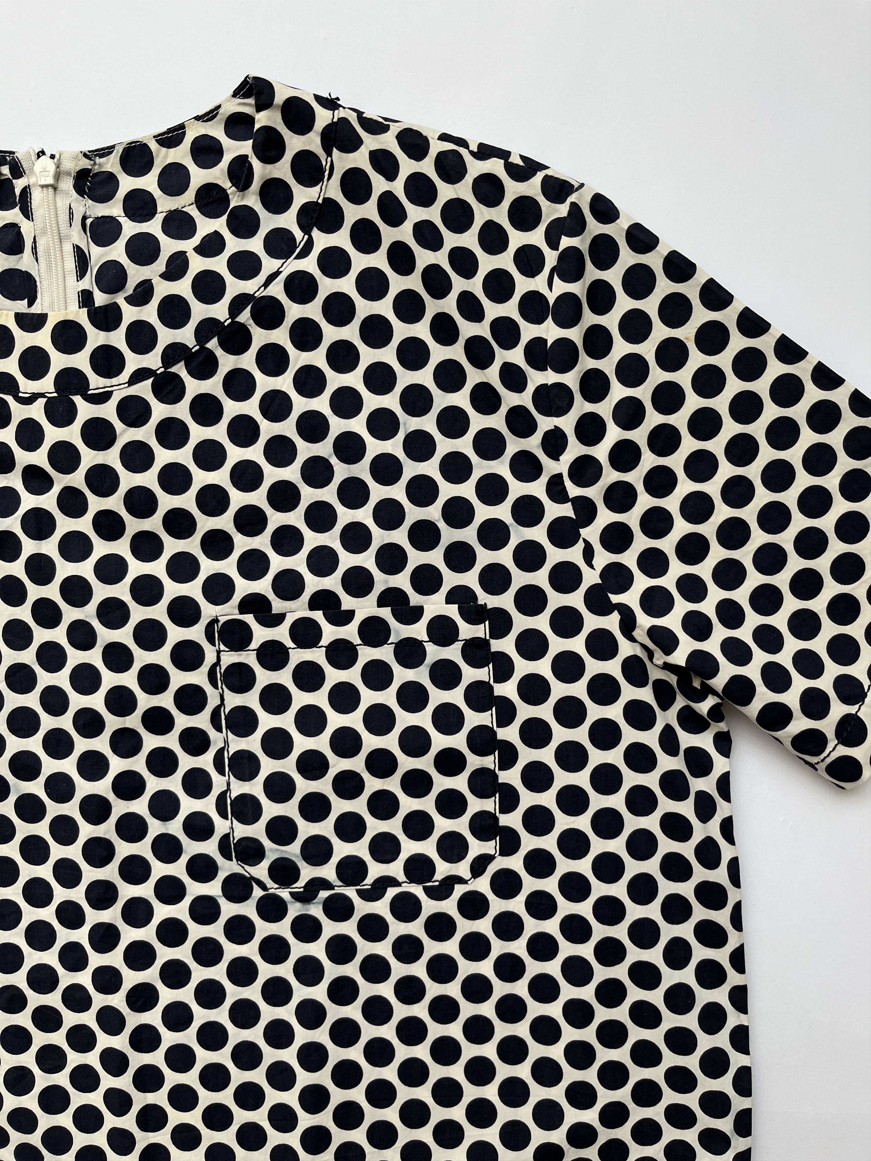 Marni ⚡️QUICK SALE⚡️2011 Marni Blue/White Polka Dot Blouse Size L / US 10 / IT 46 - 6 Thumbnail