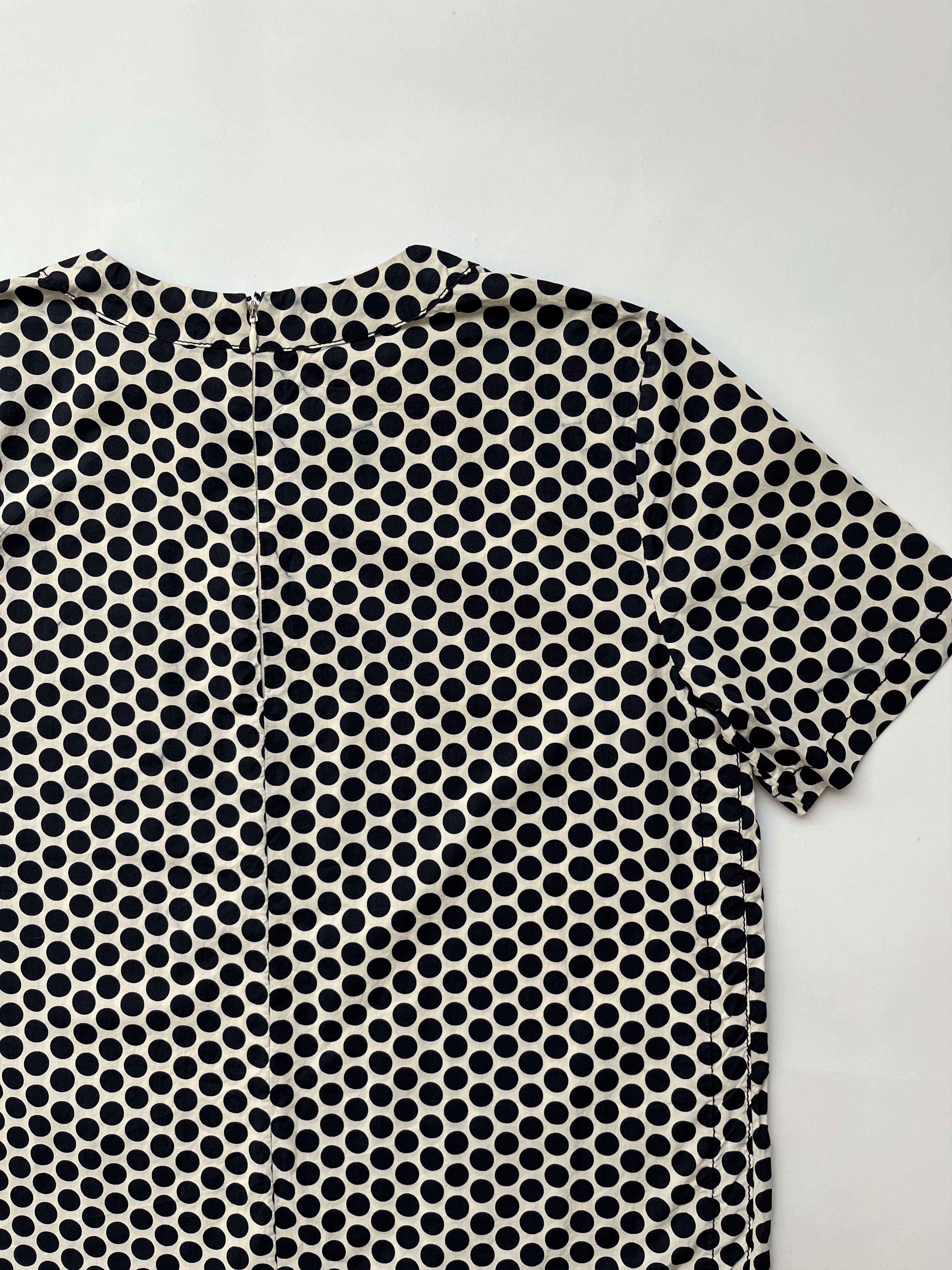 Marni ⚡️QUICK SALE⚡️2011 Marni Blue/White Polka Dot Blouse Size L / US 10 / IT 46 - 7 Thumbnail