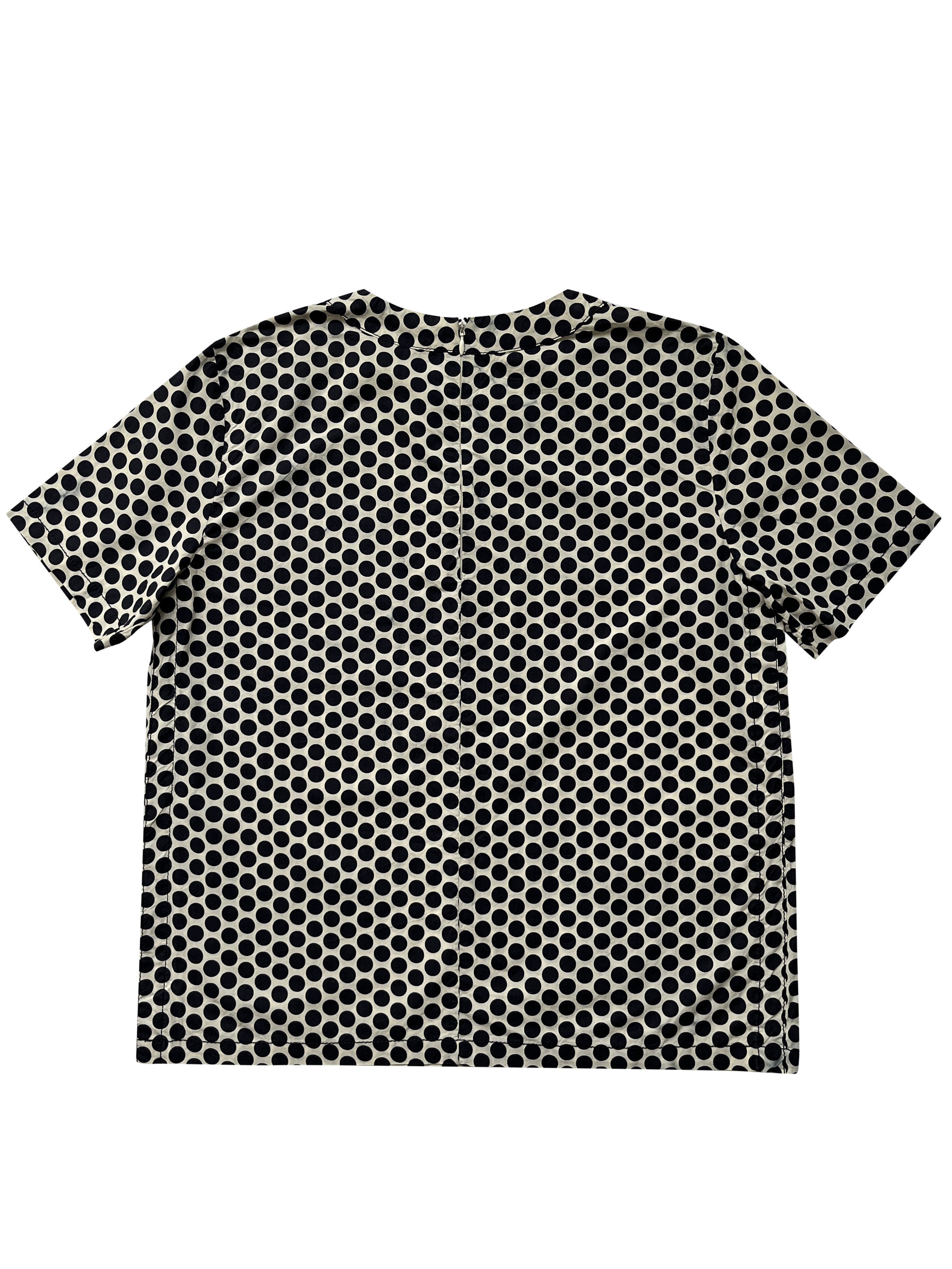 Marni ⚡️QUICK SALE⚡️2011 Marni Blue/White Polka Dot Blouse Size L / US 10 / IT 46 - 2 Thumbnail