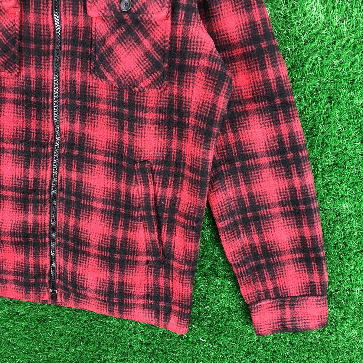 Uniqlo Uniqlo Zipper Jacket Fleece Checkered Size US XL / EU 56 / 4 - 3 Thumbnail