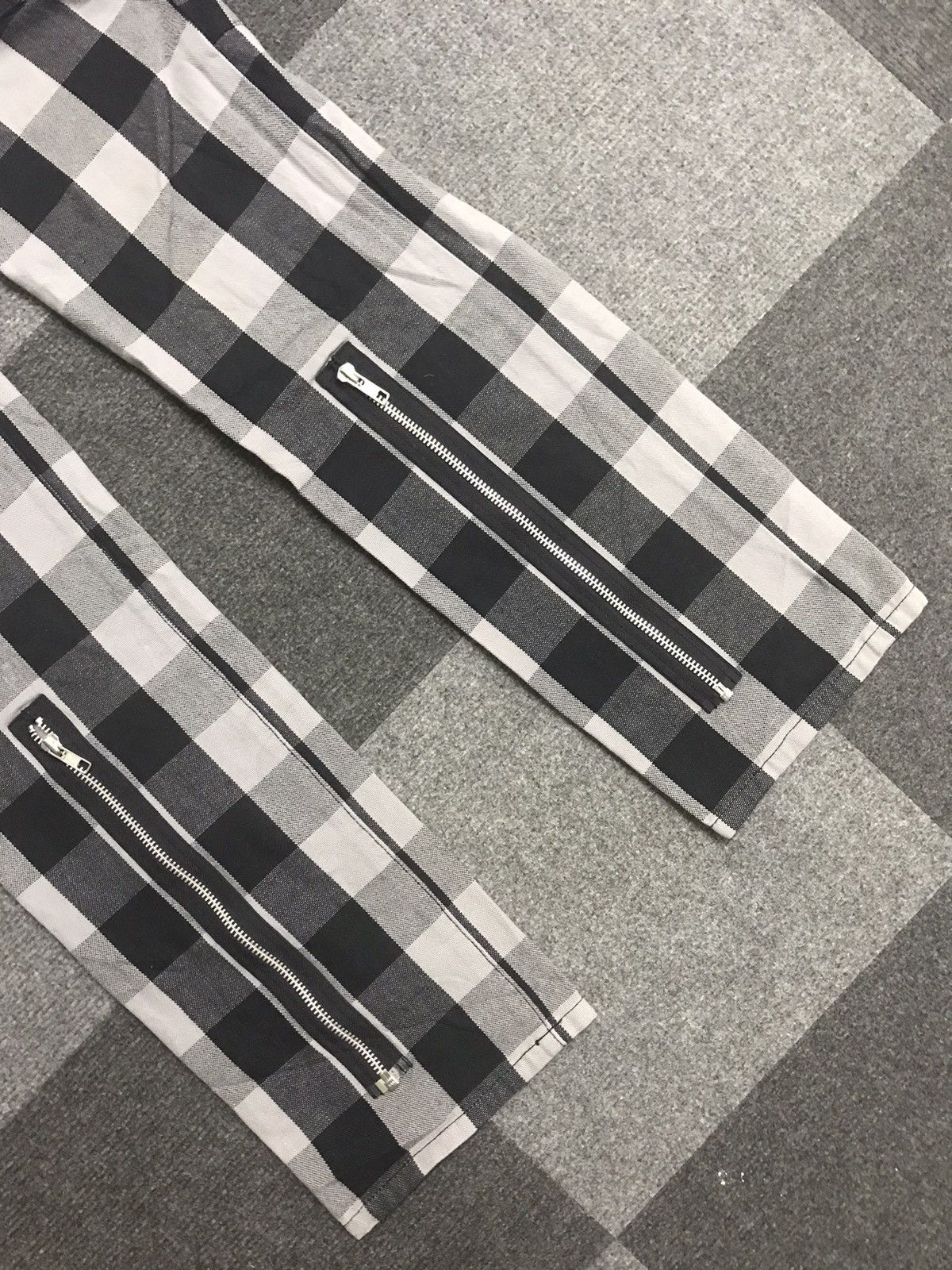 Japanese Brand × Seditionaries BATSU Multizipper Plaid Half Cargo Light Duck Canvas Pant Size US 30 / EU 46 - 4 Thumbnail