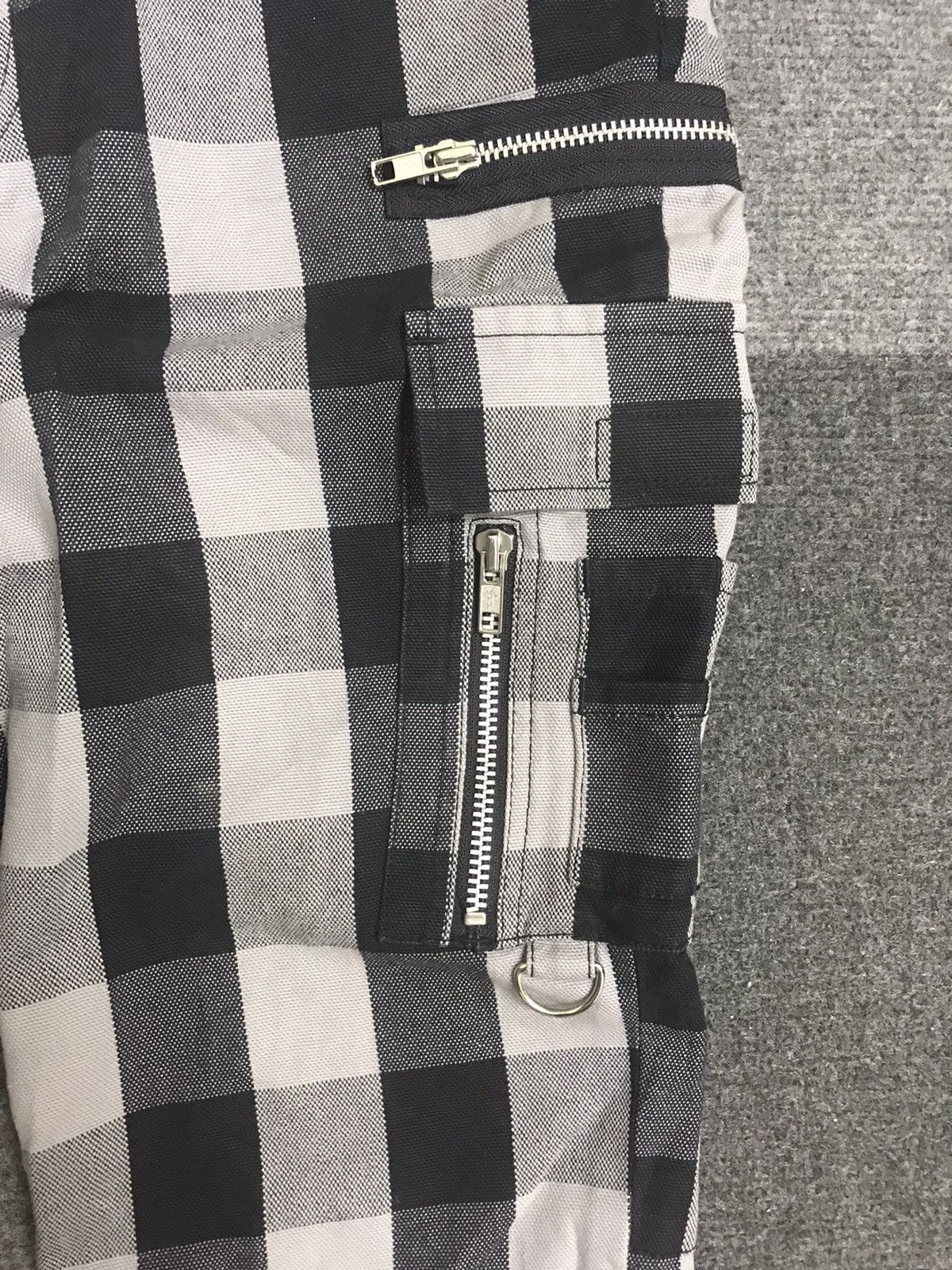 Japanese Brand × Seditionaries BATSU Multizipper Plaid Half Cargo Light Duck Canvas Pant Size US 30 / EU 46 - 6 Thumbnail